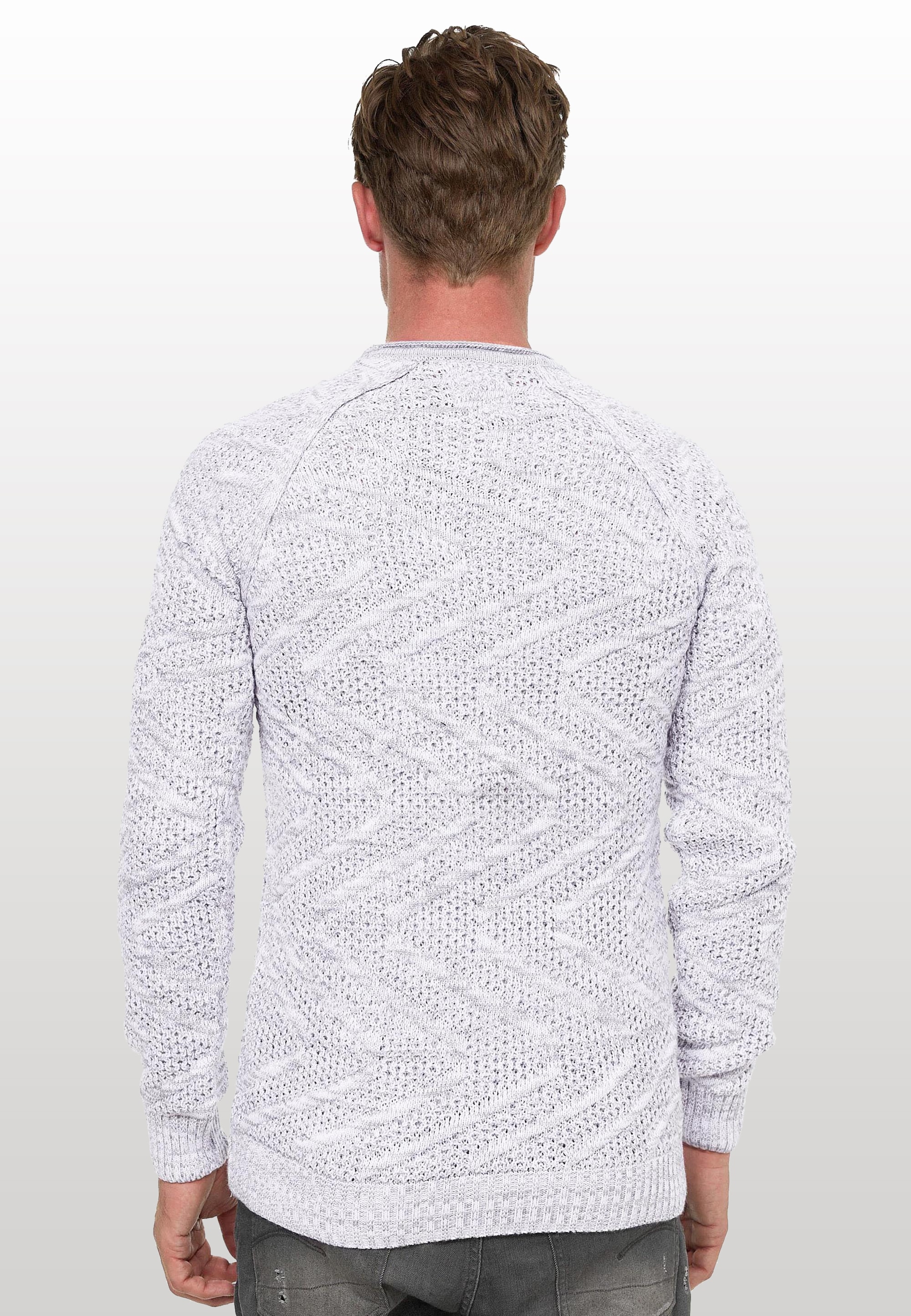 Rusty Neal Strickpullover, mit stylischem Muster