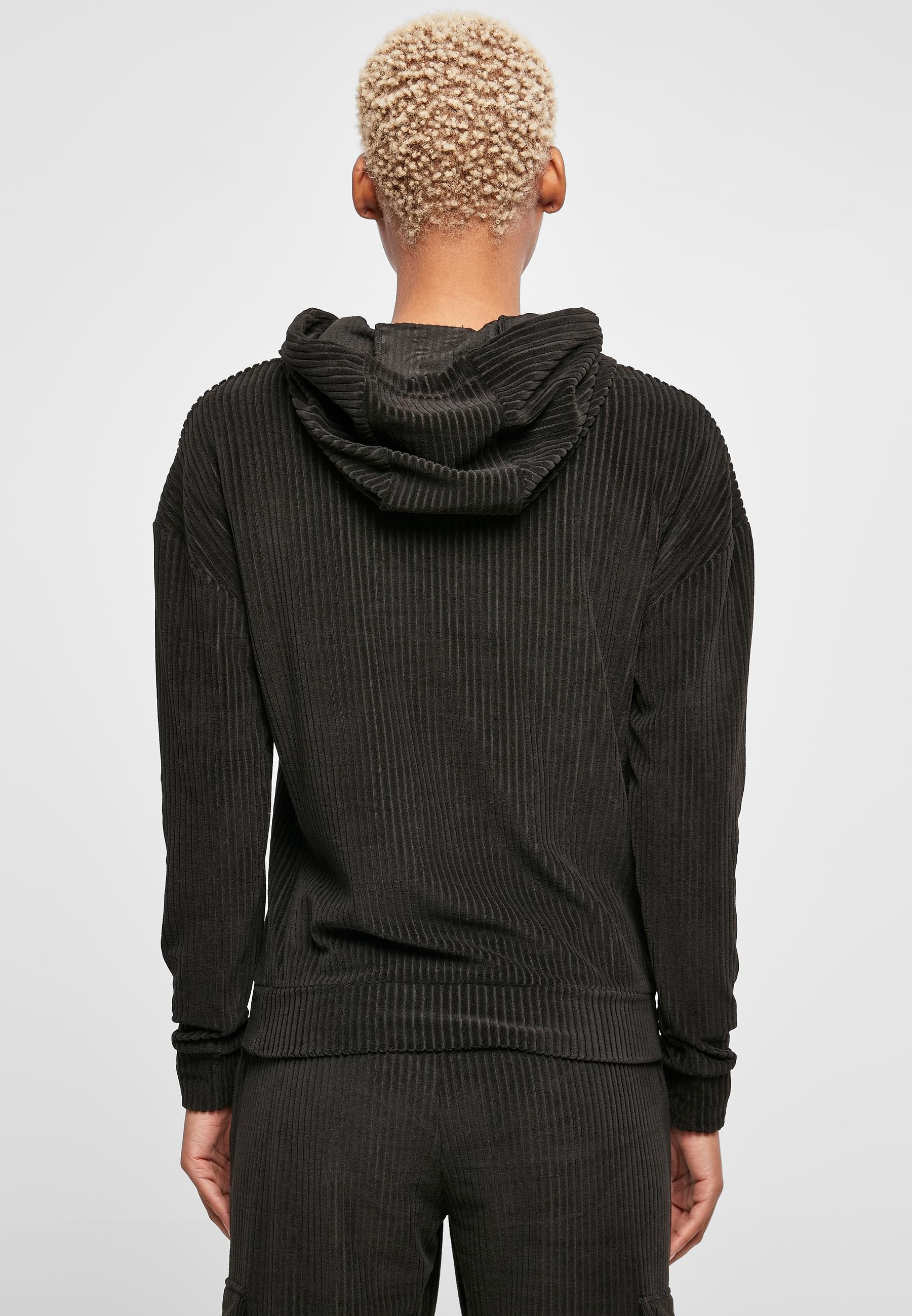 URBAN CLASSICS Kapuzenpullover »Urban Classics Damen Ladies Velvet Rib Hoody«, (1 tlg.)