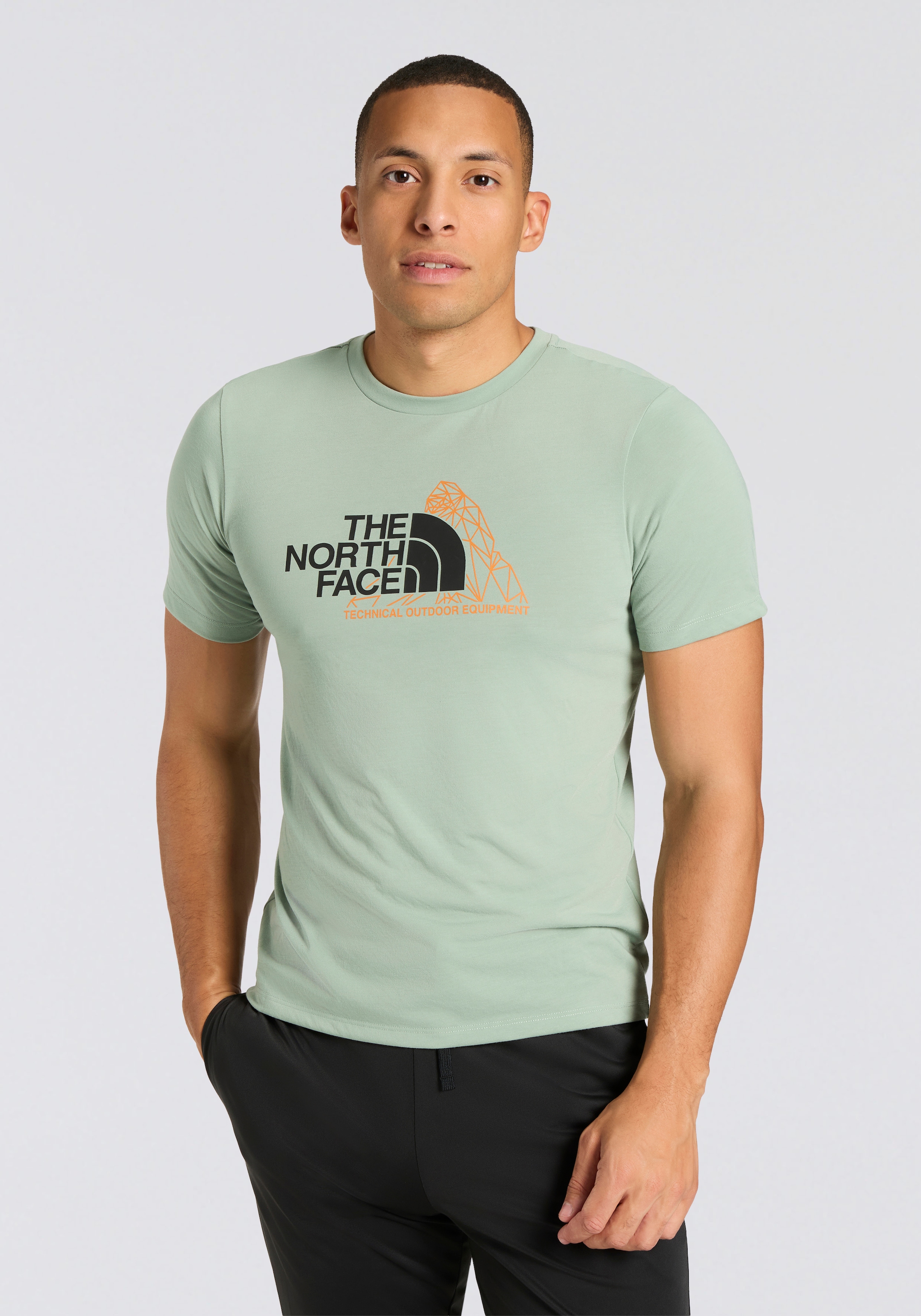 The North Face T-Shirt "M MOUNTAIN FOUNDATION SS TEE-GRAPHIC", (1 tlg.) günstig online kaufen