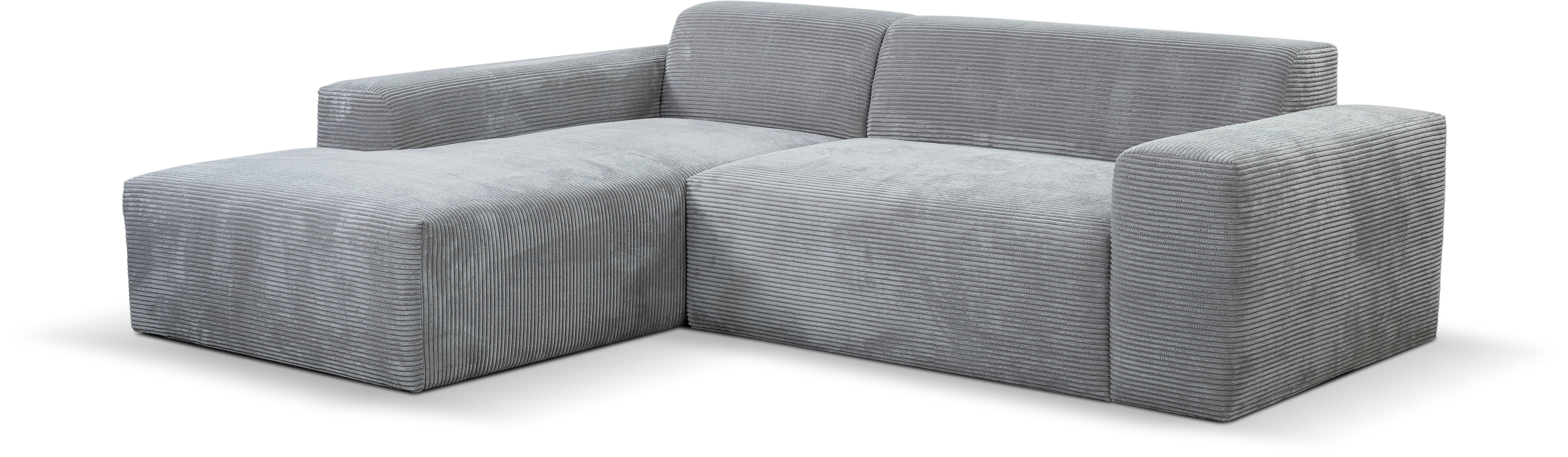 Thumbnail - WERK2 Ecksofa "Zeus-L modern und zeitlos, Breite 253cm, bequemes Sofa", Curvy Trend Ecksofa mit urbaner Optik