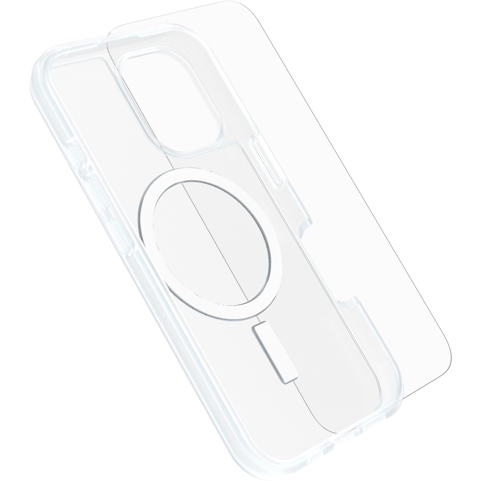 Otterbox Handyhülle »React + Glass für Apple iPhone 16«, Backcover, Schutzhülle, Displayschutzglas, stoßfest