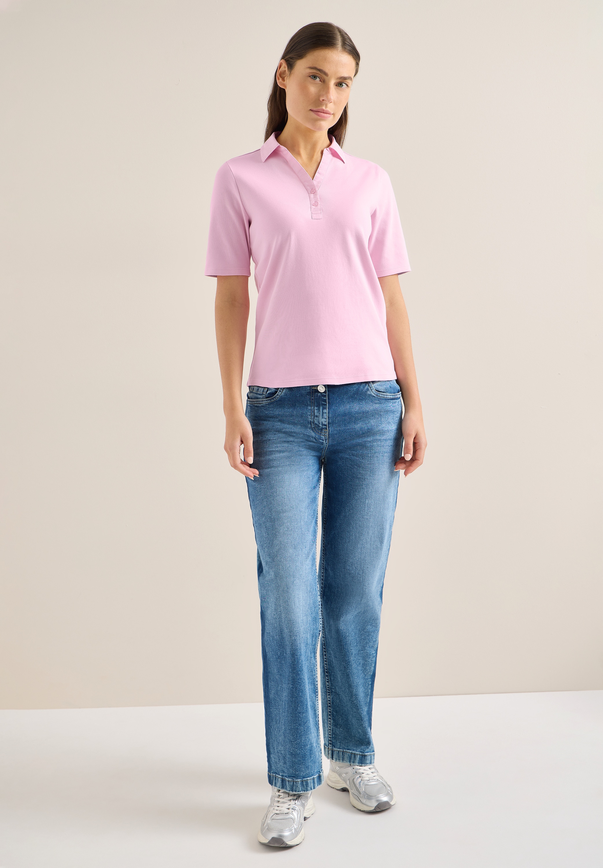 Cecil Poloshirt aus reiner Baumwolle
