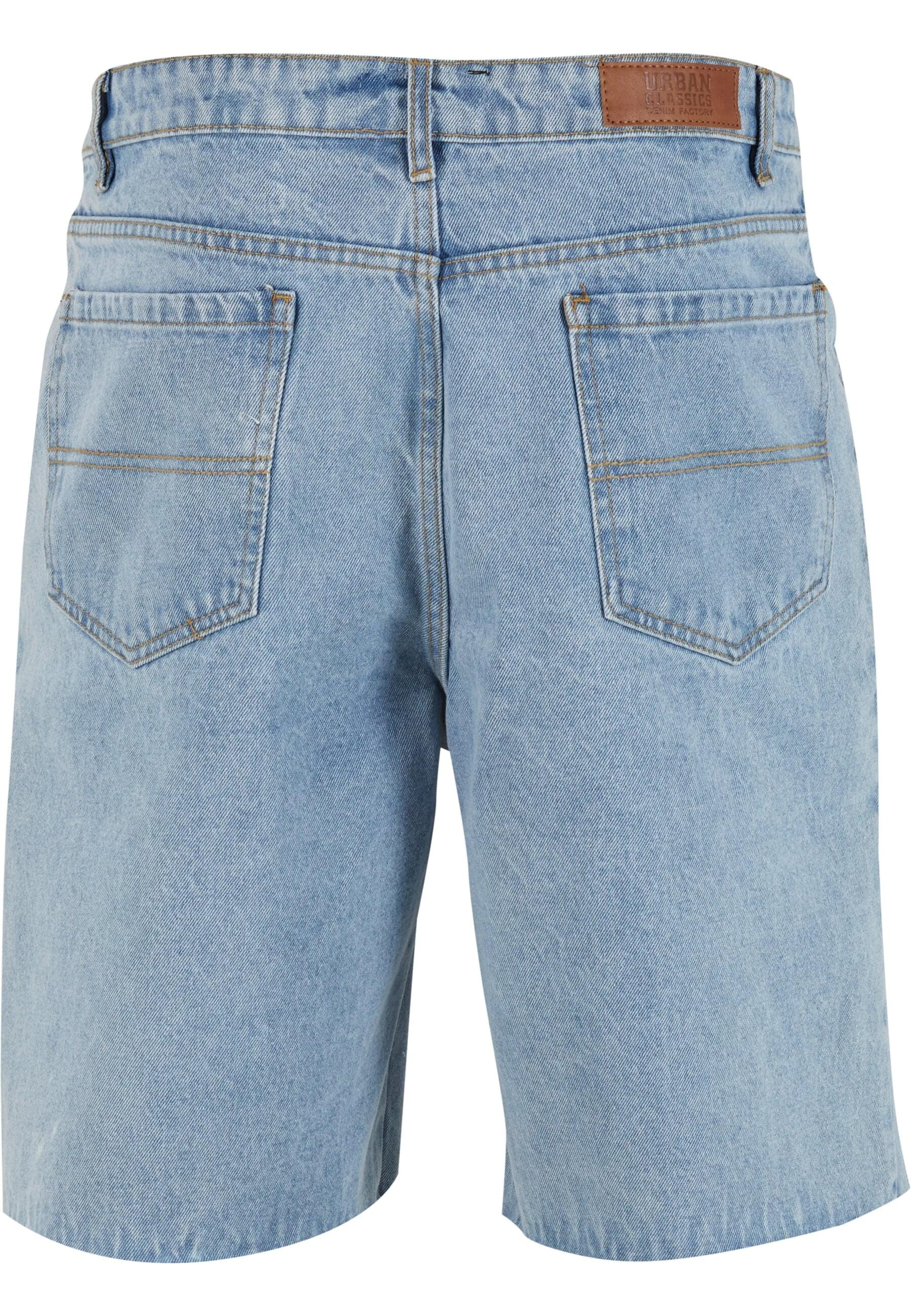 URBAN CLASSICS Shorts »Urban Classics Open Edge Two Knee Denim Shorts«, (1 tlg.)