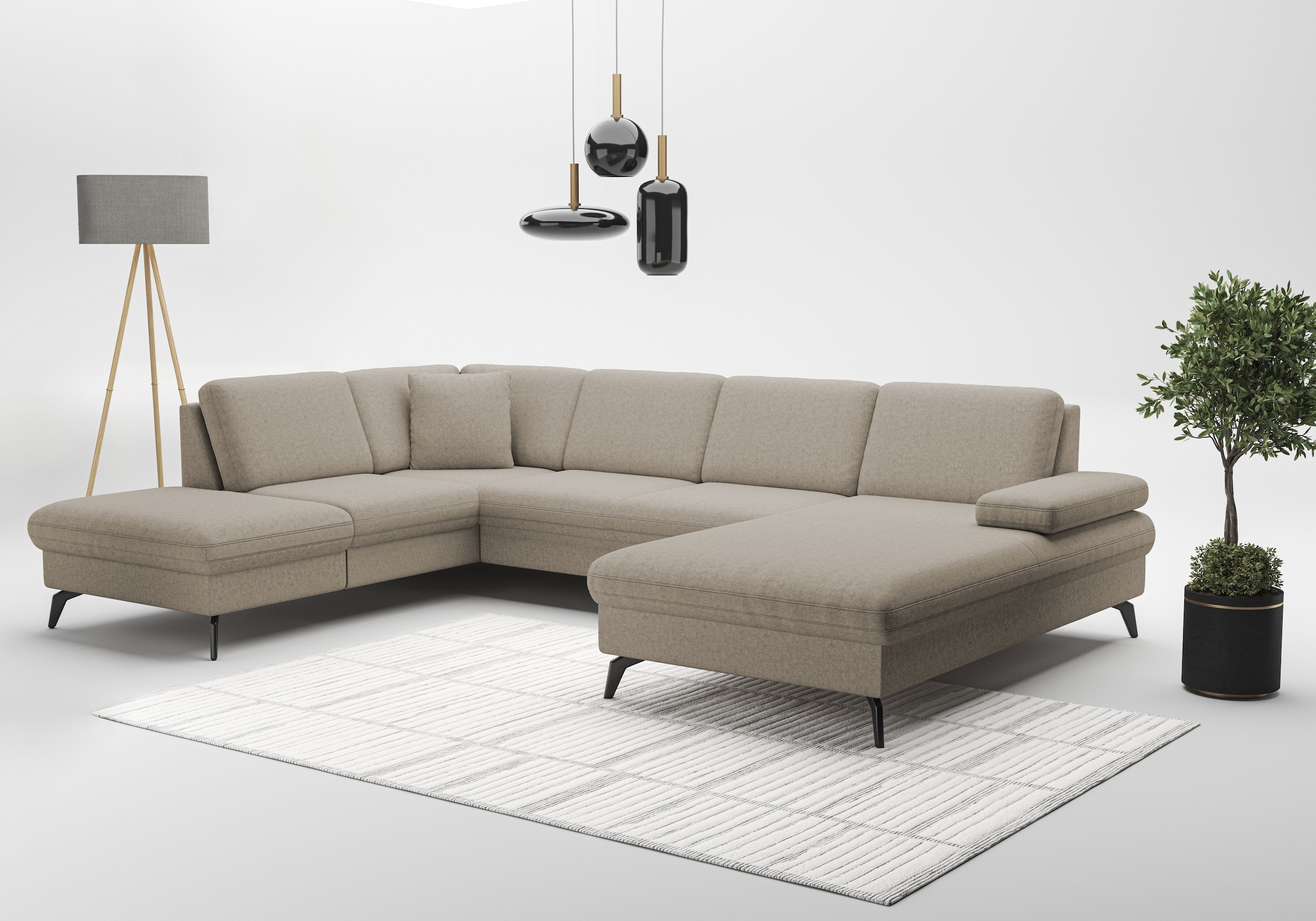 sit&more Wohnlandschaft "Morris Jubi U-Form", inkl. Armteilfunktion und 1 Z günstig online kaufen