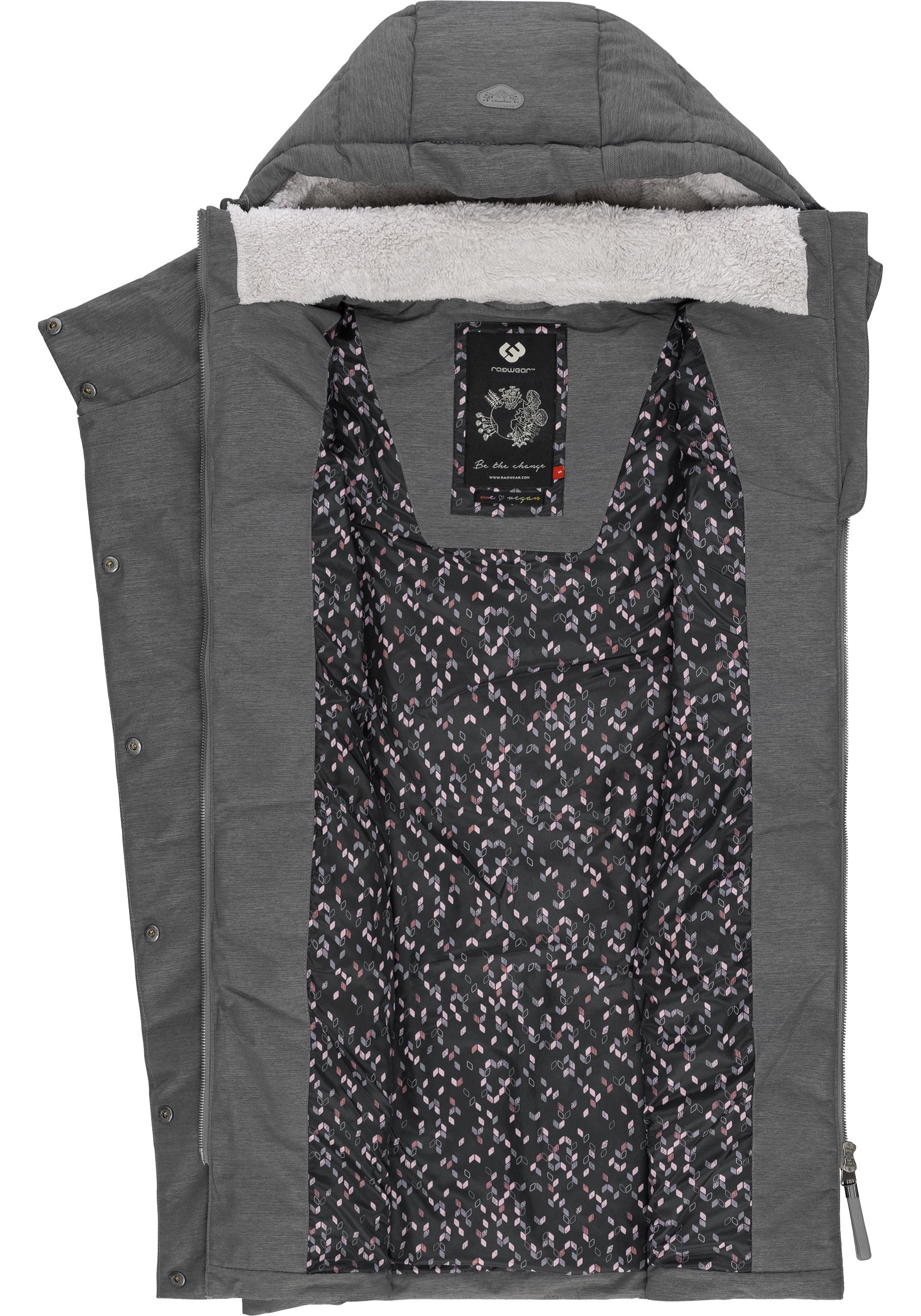 Ragwear Steppweste »Pavla Vest«, stylische | kaufen mit Kapuze Winterweste online BAUR und Teddyfutter