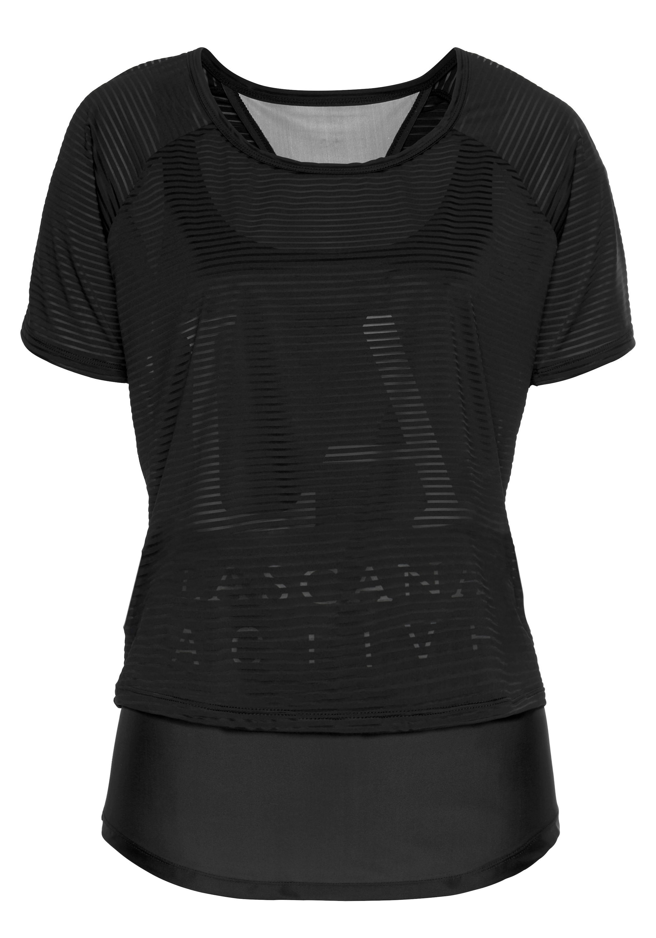 LASCANA ACTIVE Funktionsshirt, 2 in 1 T-Shirt im Layer-Design