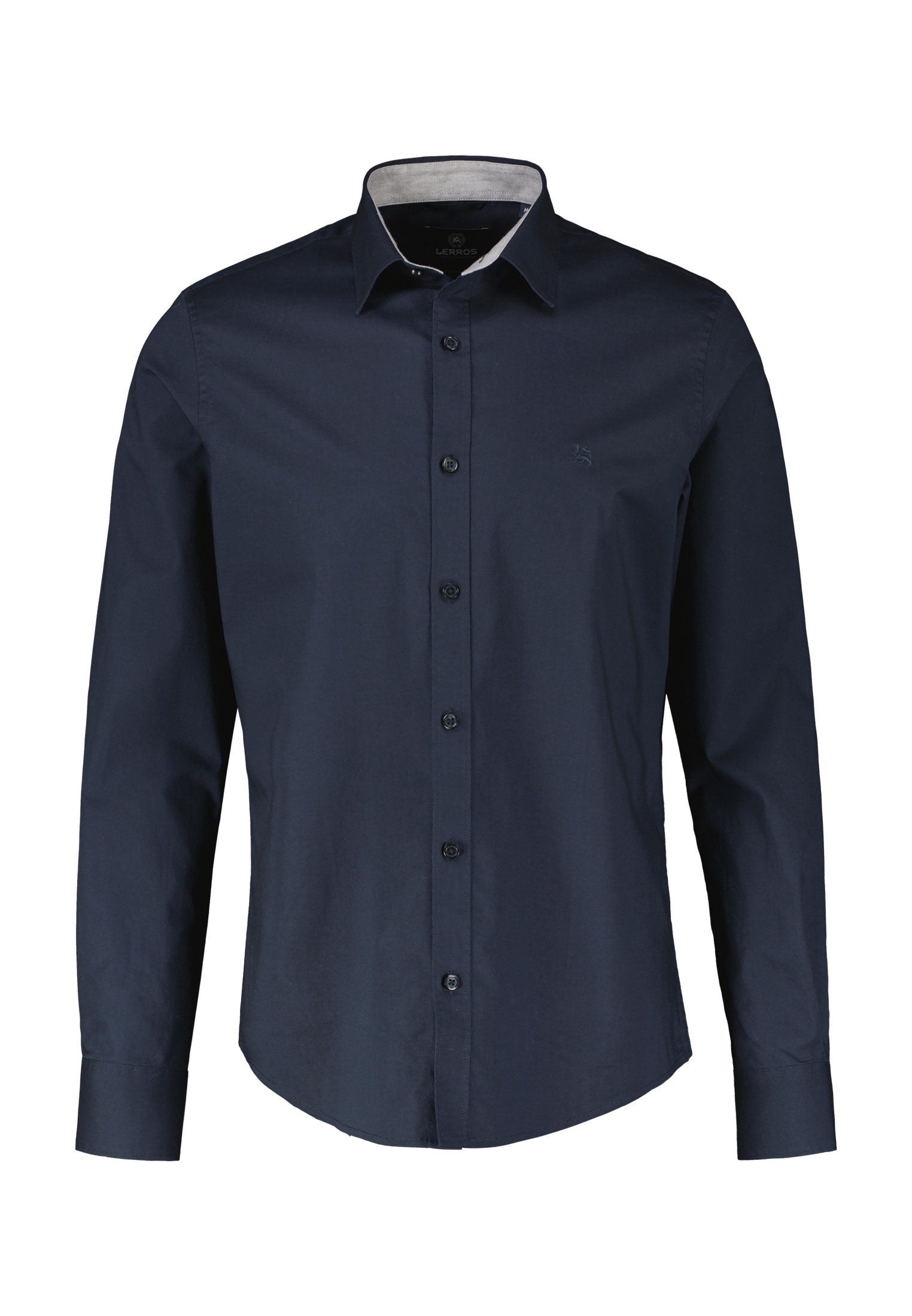 LERROS Langarmhemd "Basic Poplinhemd, Kent-Kragen" günstig online kaufen