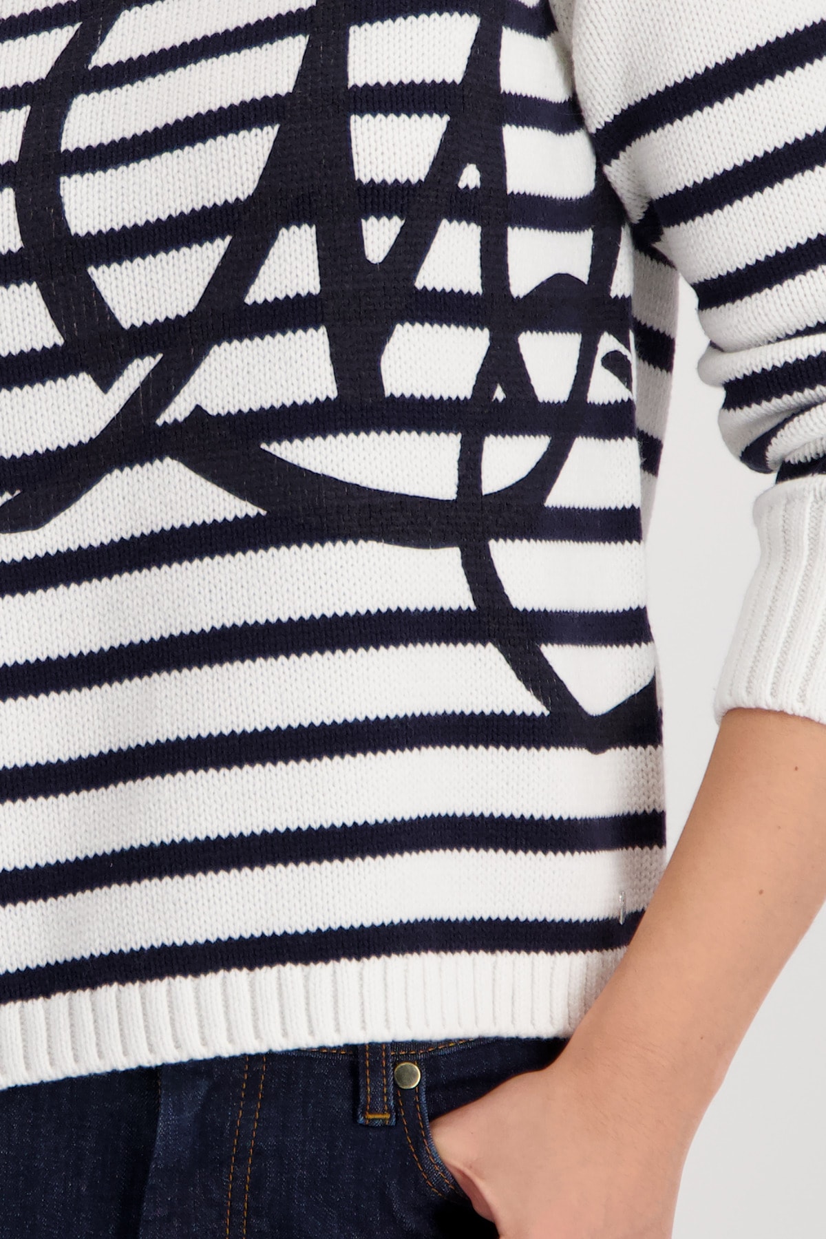 Thumbnail - Monari Kapuzenpullover Regular Fit, mit Intarsie-Muster