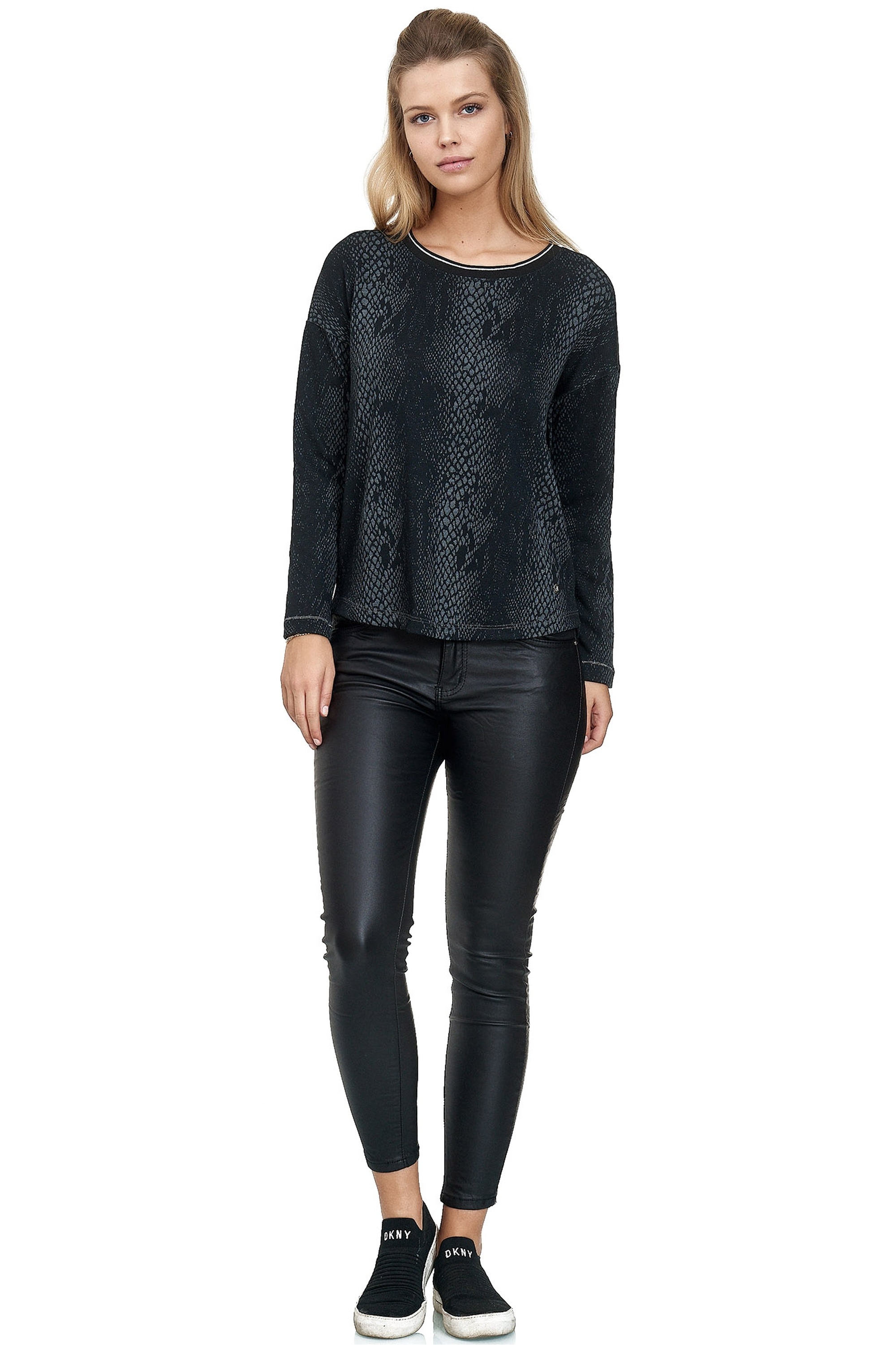 Decay Langarmshirt, mit tollem Schlangen-Muster