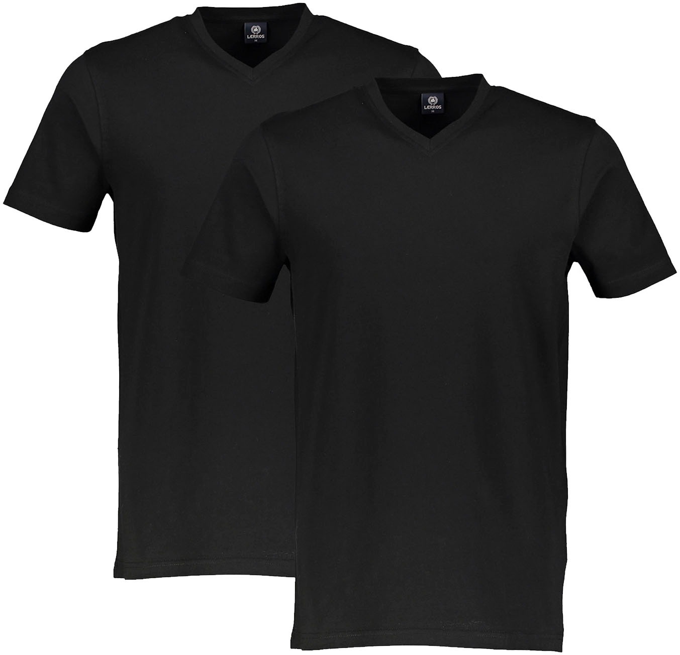 LERROS V-Shirt, 2 Stk. unifarben, 2-er Pack V-Shirt günstig online kaufen