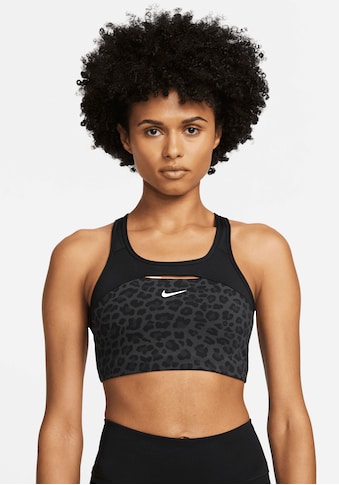 Nike Sport-BH »Dri-FIT Swoosh Women's Medium-Support Non-Padded Printed Sports Bra« kaufen