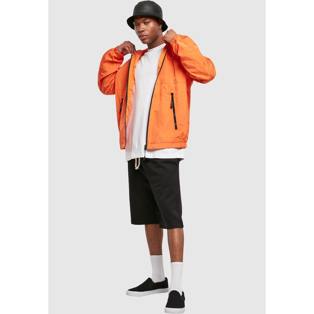 URBAN CLASSICS Anorak »Urban Classics Herren Full Zip Nylon Crepe Jacket«, (1 St.), mit Kapuze