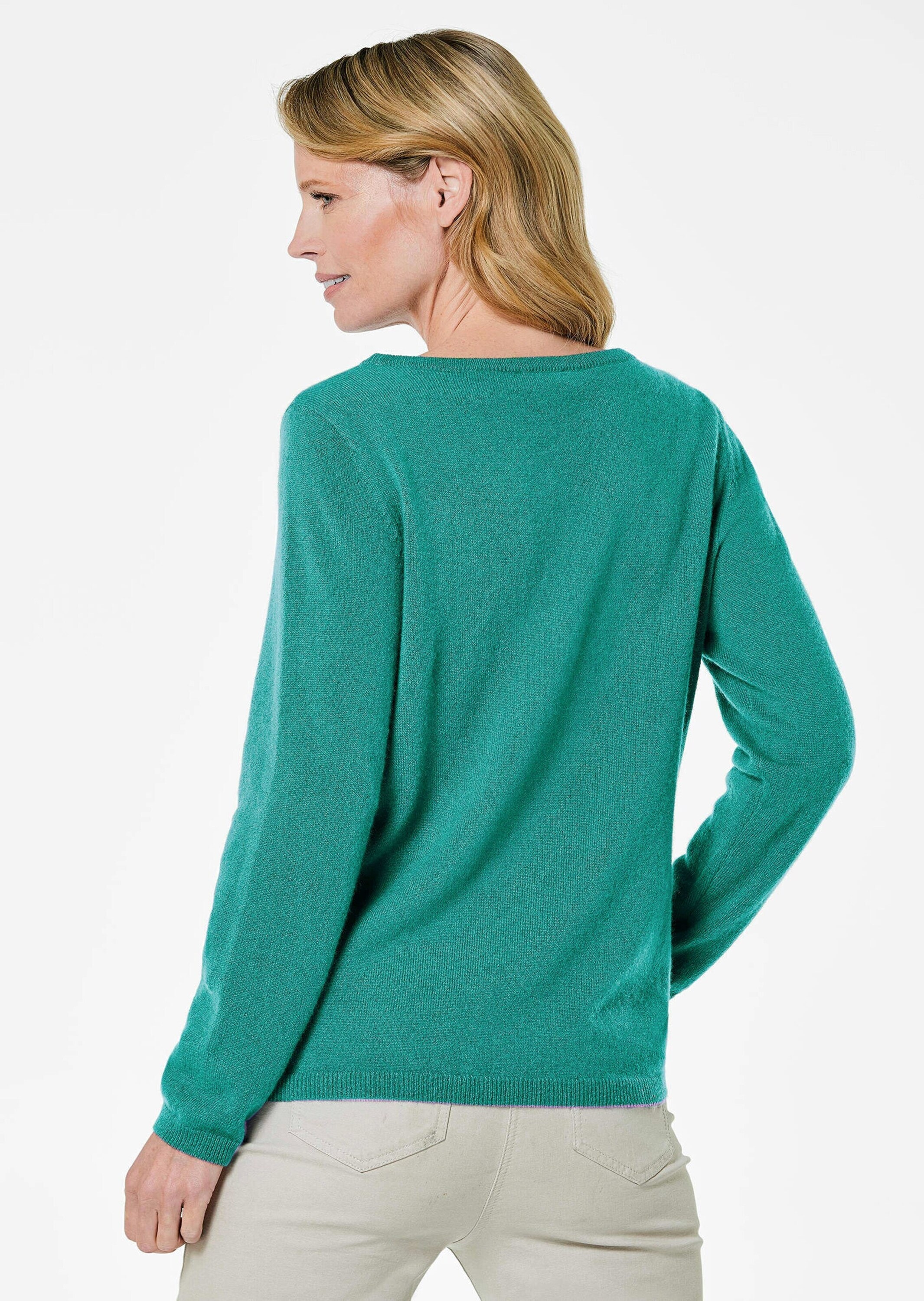 GOLDNER Strickpullover »Kaschmirpullover Kaschmirpullover mit U-Boot Ausschnitt«