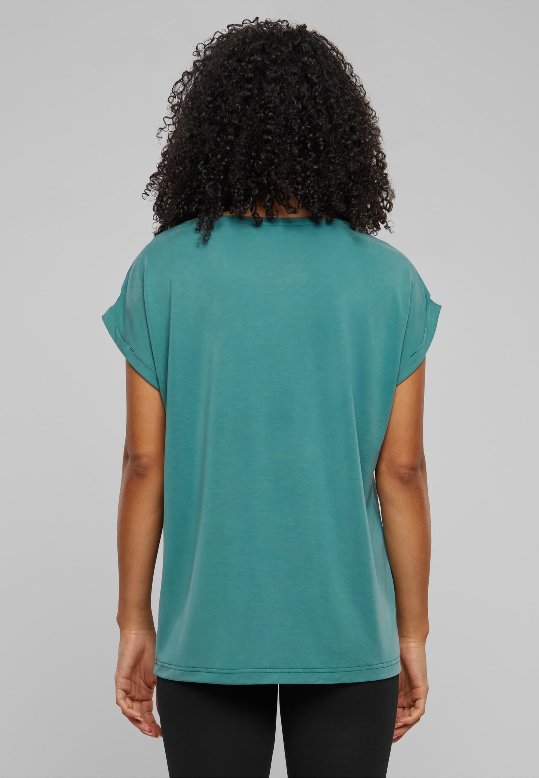 URBAN CLASSICS Kurzarmshirt »Urban Classics Damen Ladies Modal Extended Shoulder Tee«, (1 tlg.)