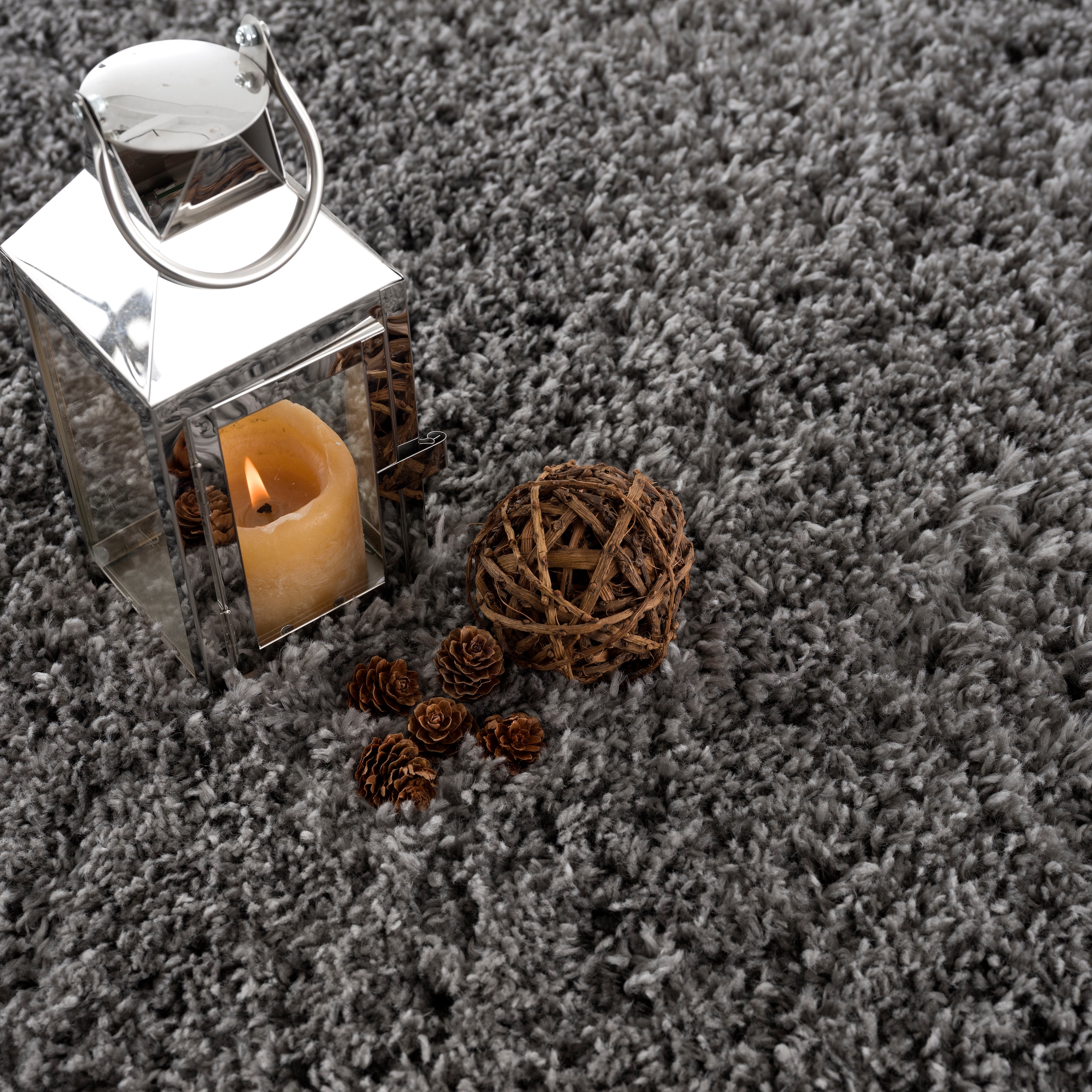 Sanat Hochflor-Teppich »Porto«, rechteckig, 45 mm Höhe, Wohnzimmer, Langflor, Shaggy Teppich