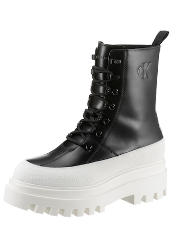 Schnürstiefelette »FLATFORM LACE UP BOOT LTH«