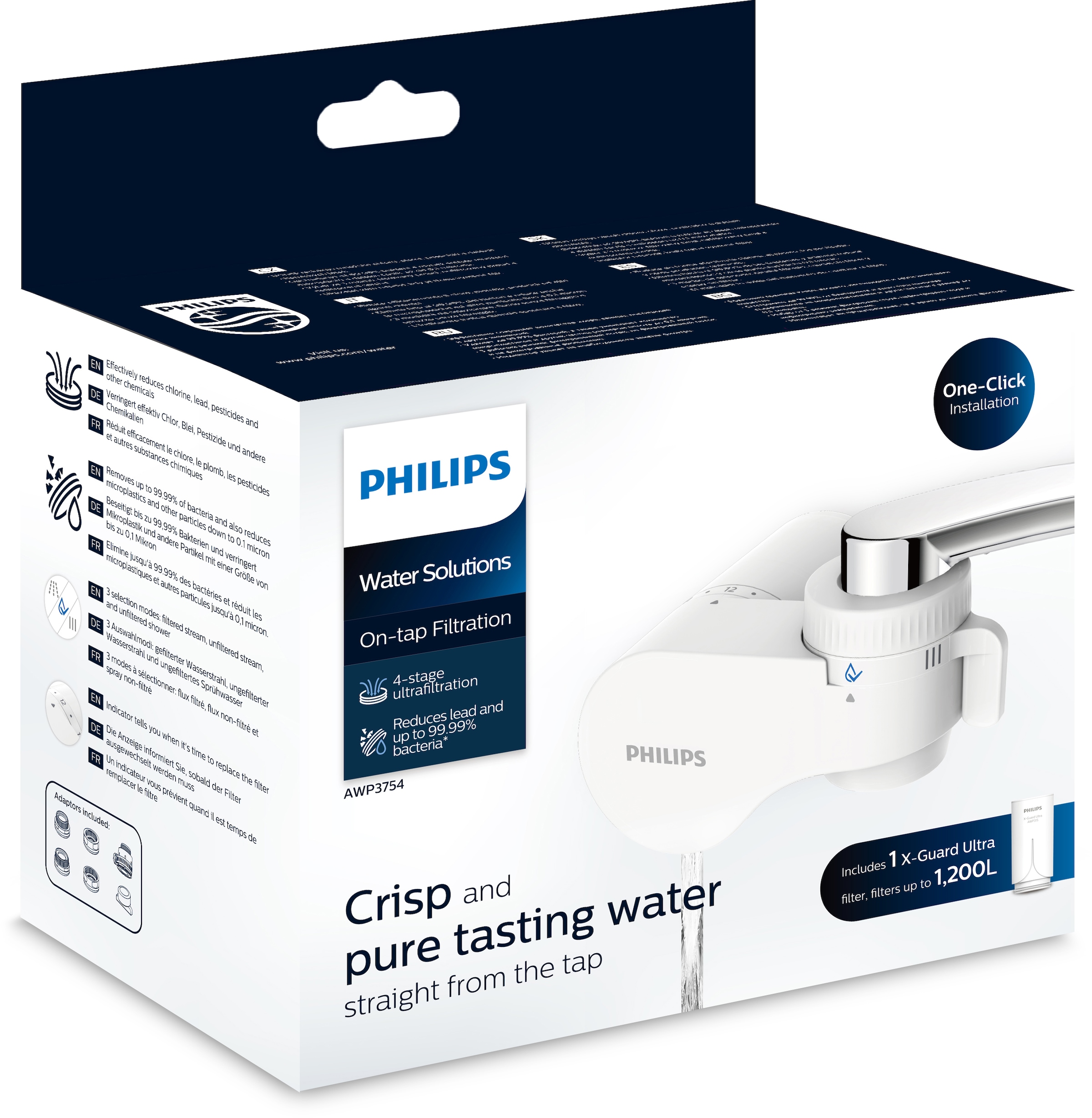 Philips Wasserfilter »AWP3754/10«, Filtration am Wasserhahn