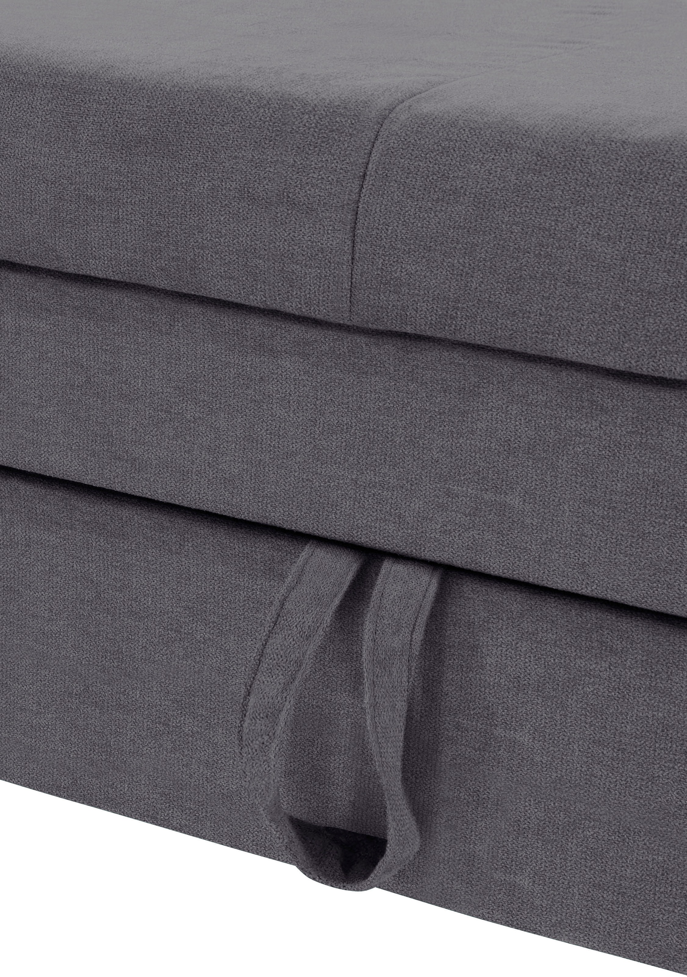 COTTA Ecksofa »Mia L-Form mit 3 Zierkissen«, wahlweise mit Bettfunktion, Bettkasten, Beleuchtung & Wireless-Charger