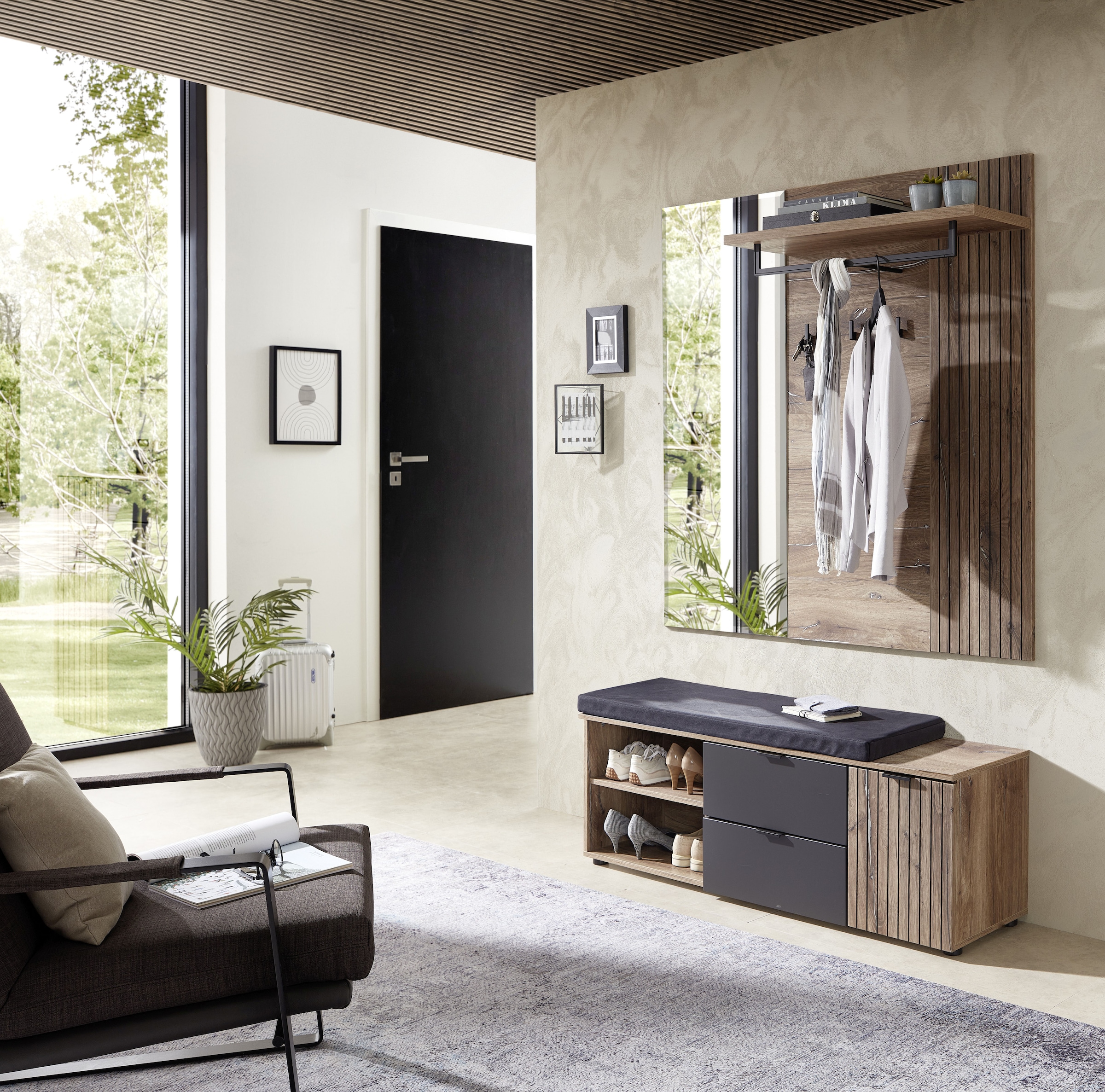 Innostyle Garderoben-Set »LINEA Garderoben Set,besteht aus 2 Typen, 134x204x38cm (B/H/T)«, (2 St.)