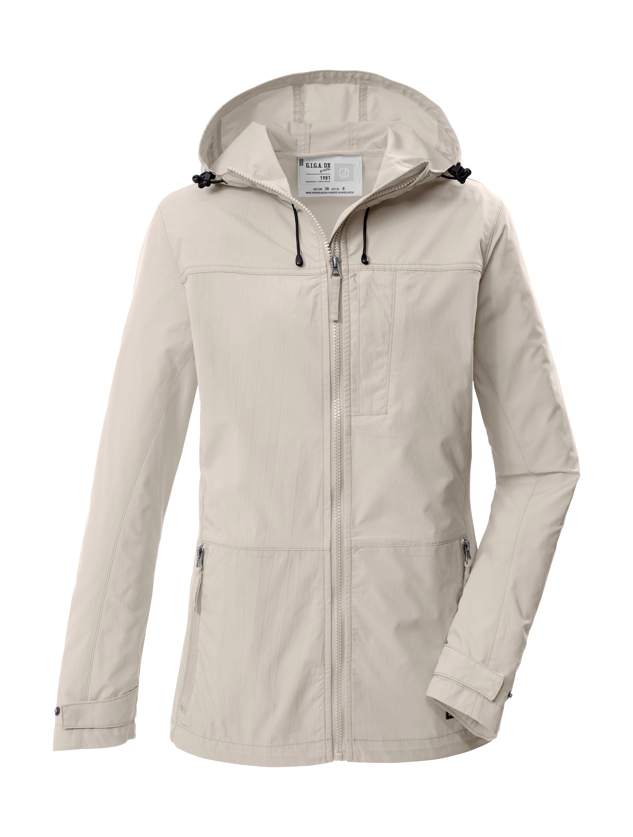 G.I.G.A. DX by killtec Funktionsjacke "GS 17 WMN JCKT" Leichte, schnelltrocknende Damenjacke mit verstellbarer Kapuze