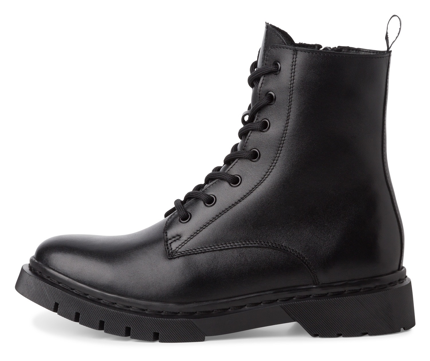 Tamaris Winterboots, Blockabsatz, Schnürboots, Winterstiefelette, T-Logo an der Zunge