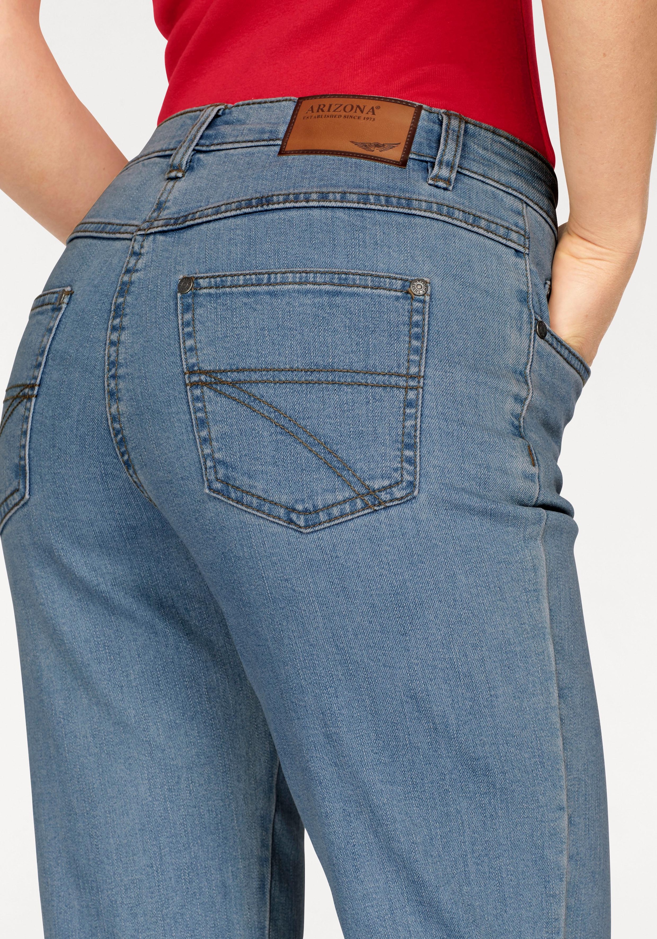 Arizona Gerade Jeans »Annett« | mit Oberschenkeln bequemen BAUR