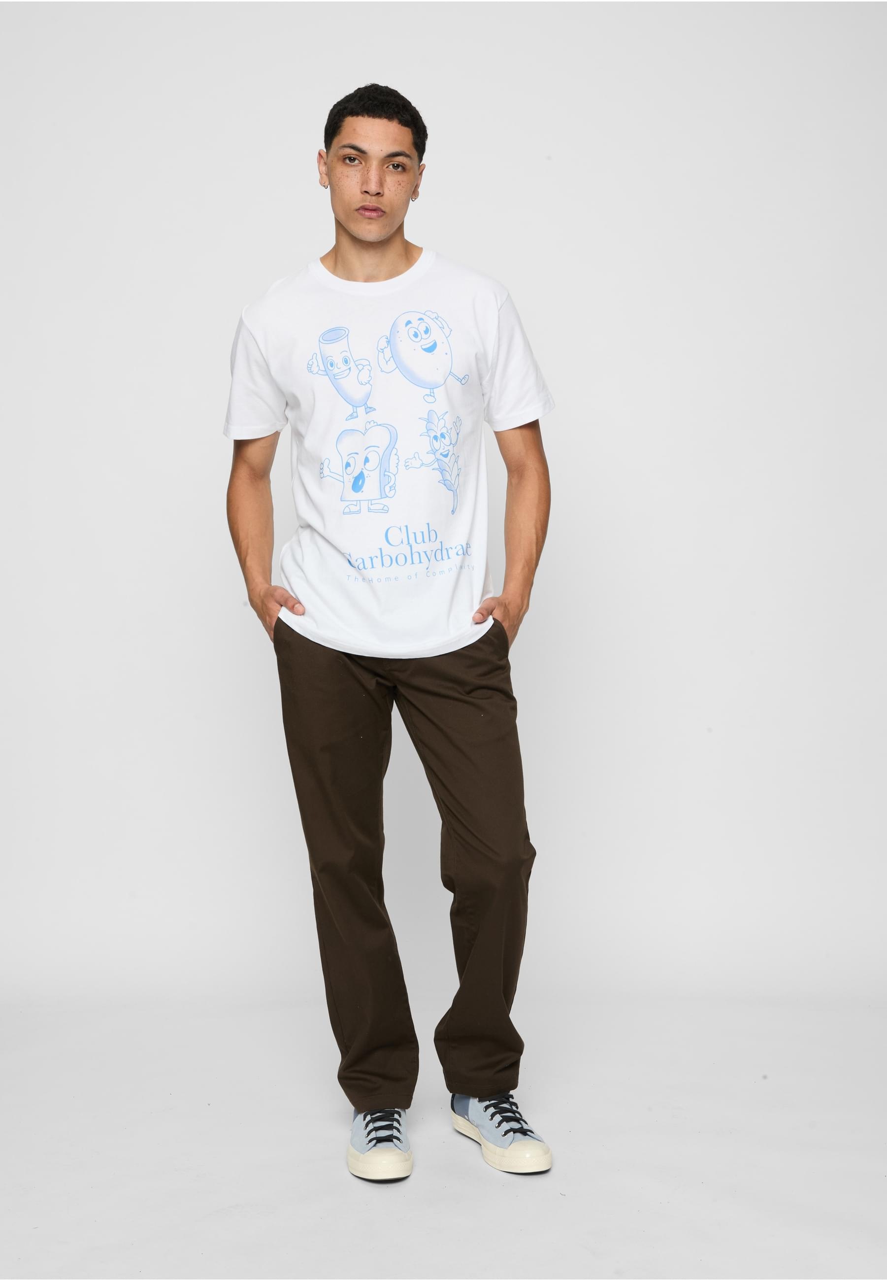 MisterTee T-Shirt »MisterTee Herren Club Carbohydrate Tee«, (1 tlg.)