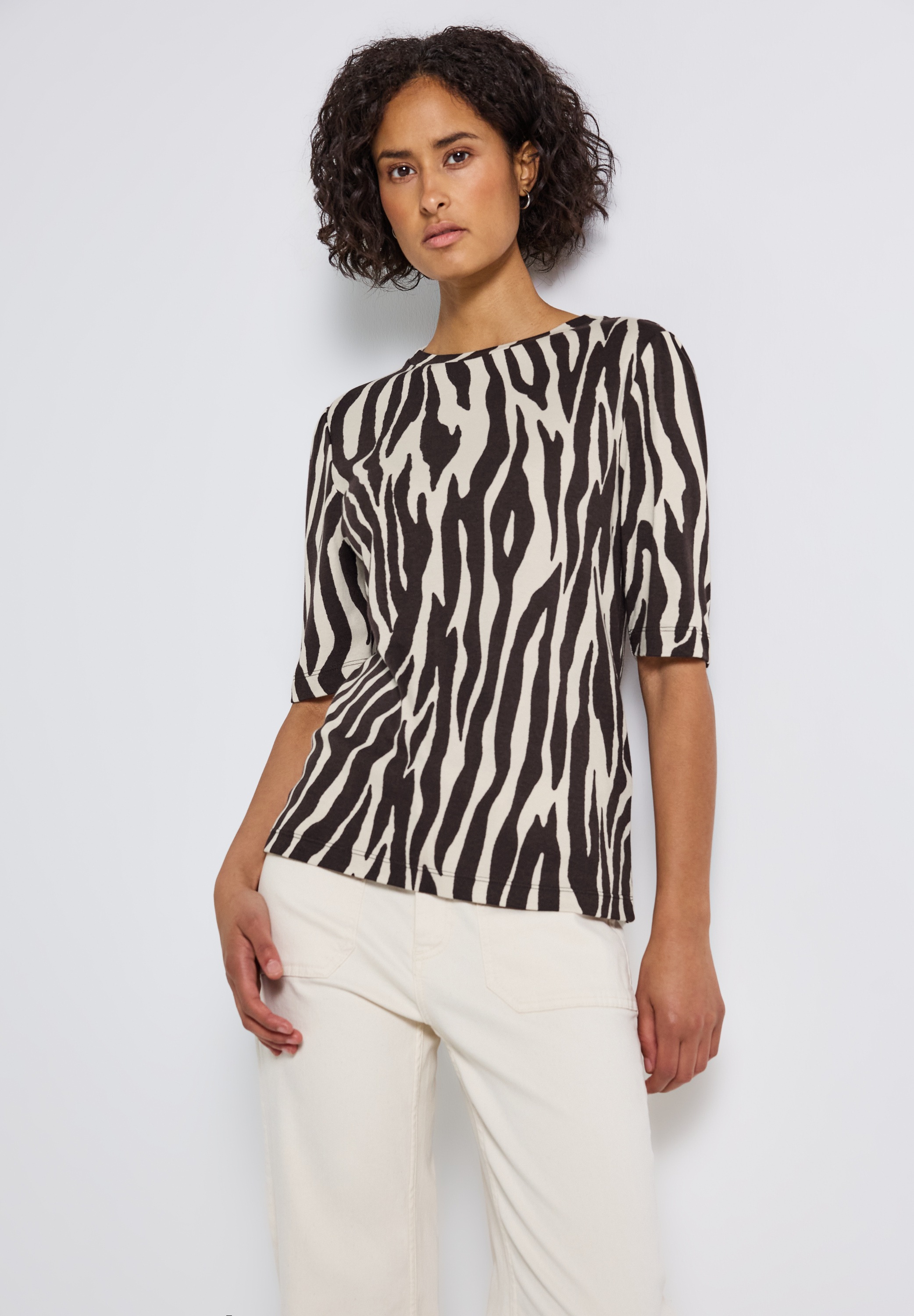 STREET ONE Print-Shirt, mit Animal-Print günstig online kaufen