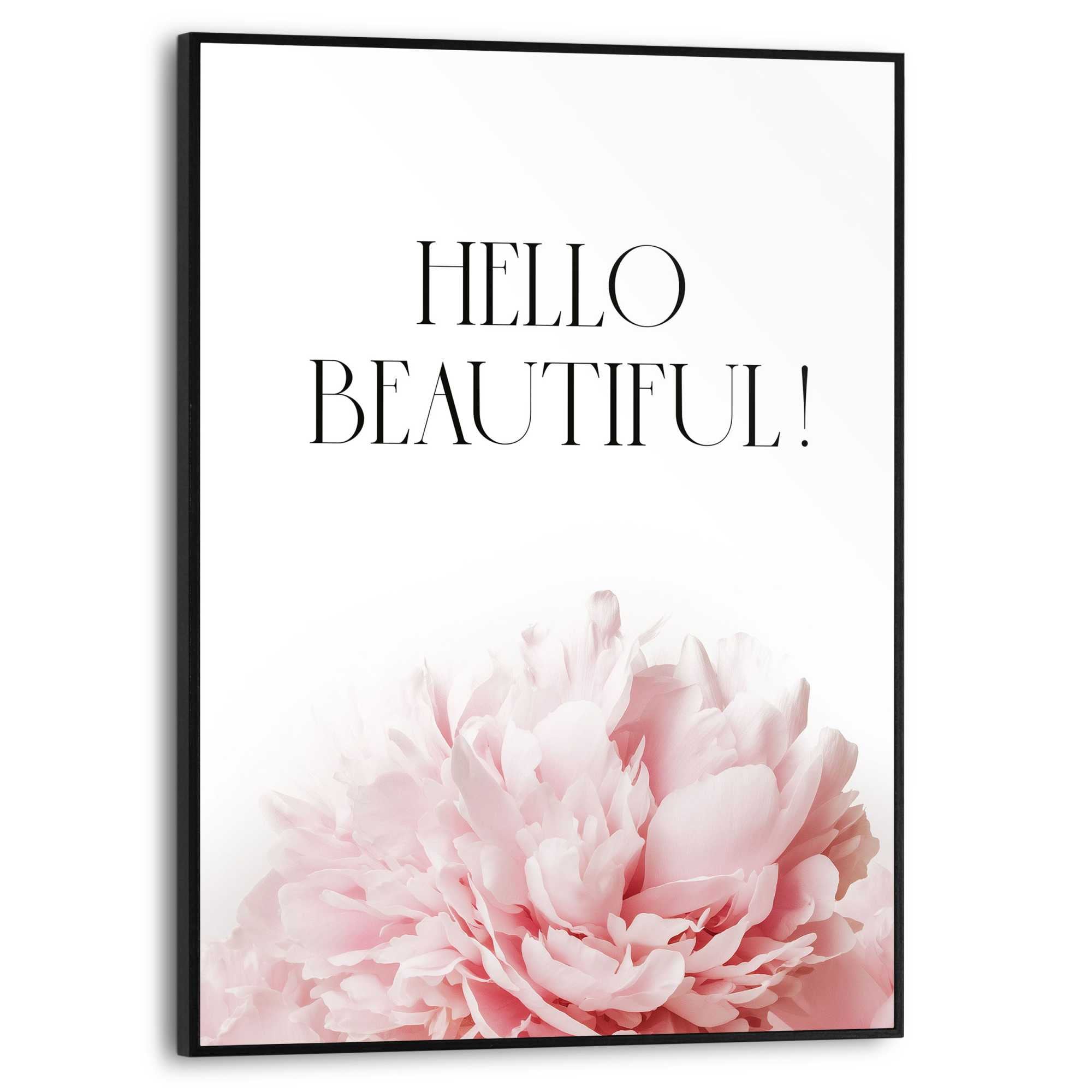 Reinders! Bild mit Rahmen »Hallo Schönheit« Schriftzüge 1 Stk. tlg. Home Office - Rosa - MDF - Sprüche - 30x40 cm