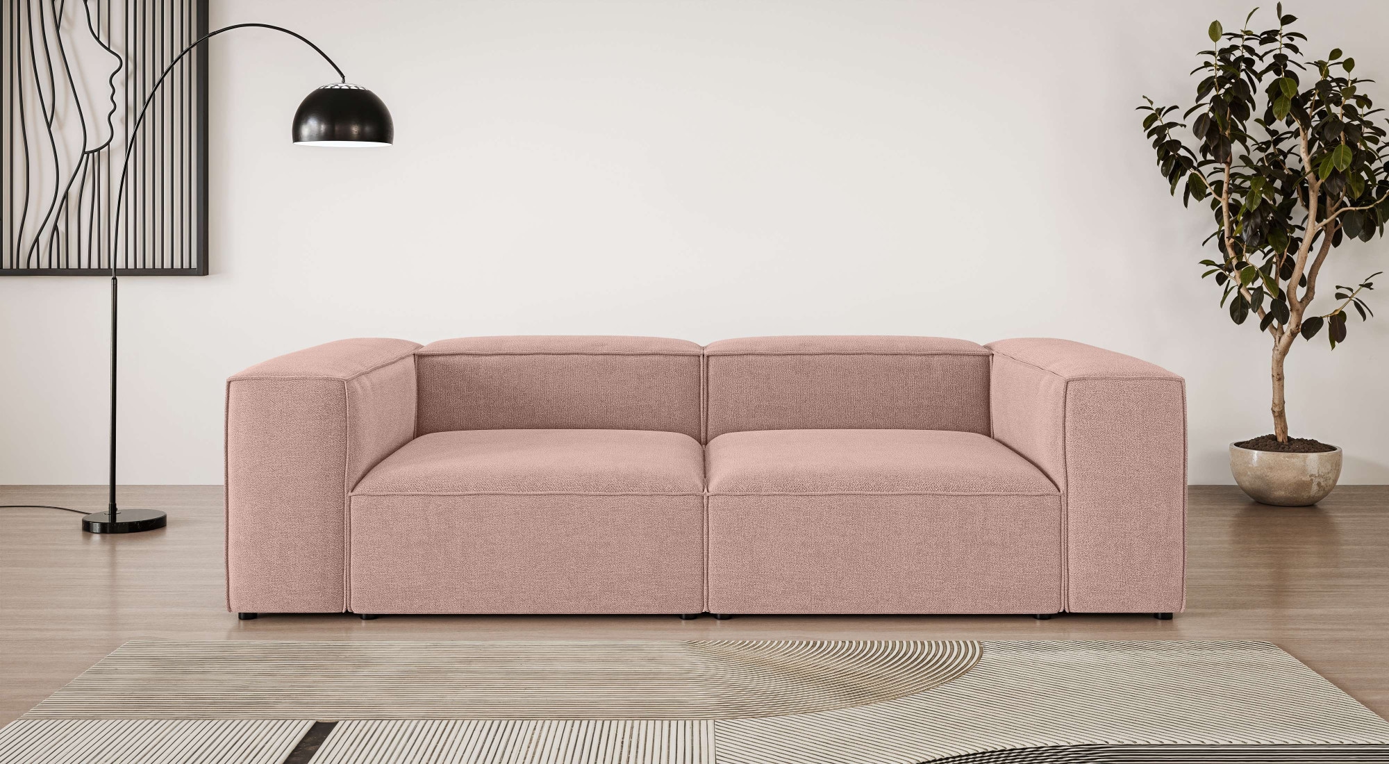 INOSIGN Big-Sofa "XL HAILY Modularsofa extra tief, Maße B/T/H: 260/130/72 c günstig online kaufen