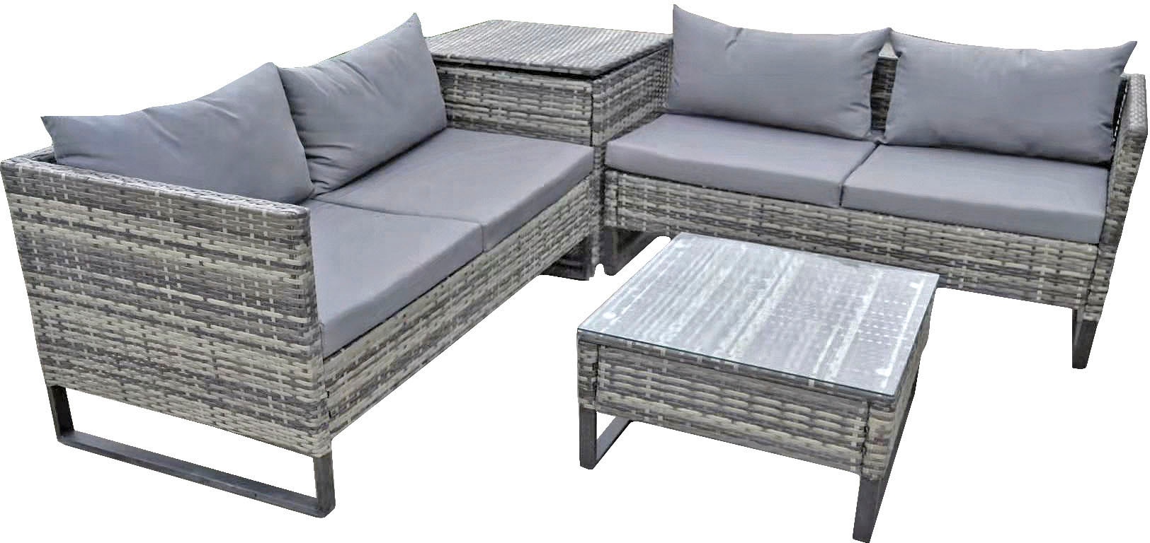 Garden Pleasure Gartenlounge-Set "RAMIRA", (4 tlg.) günstig online kaufen