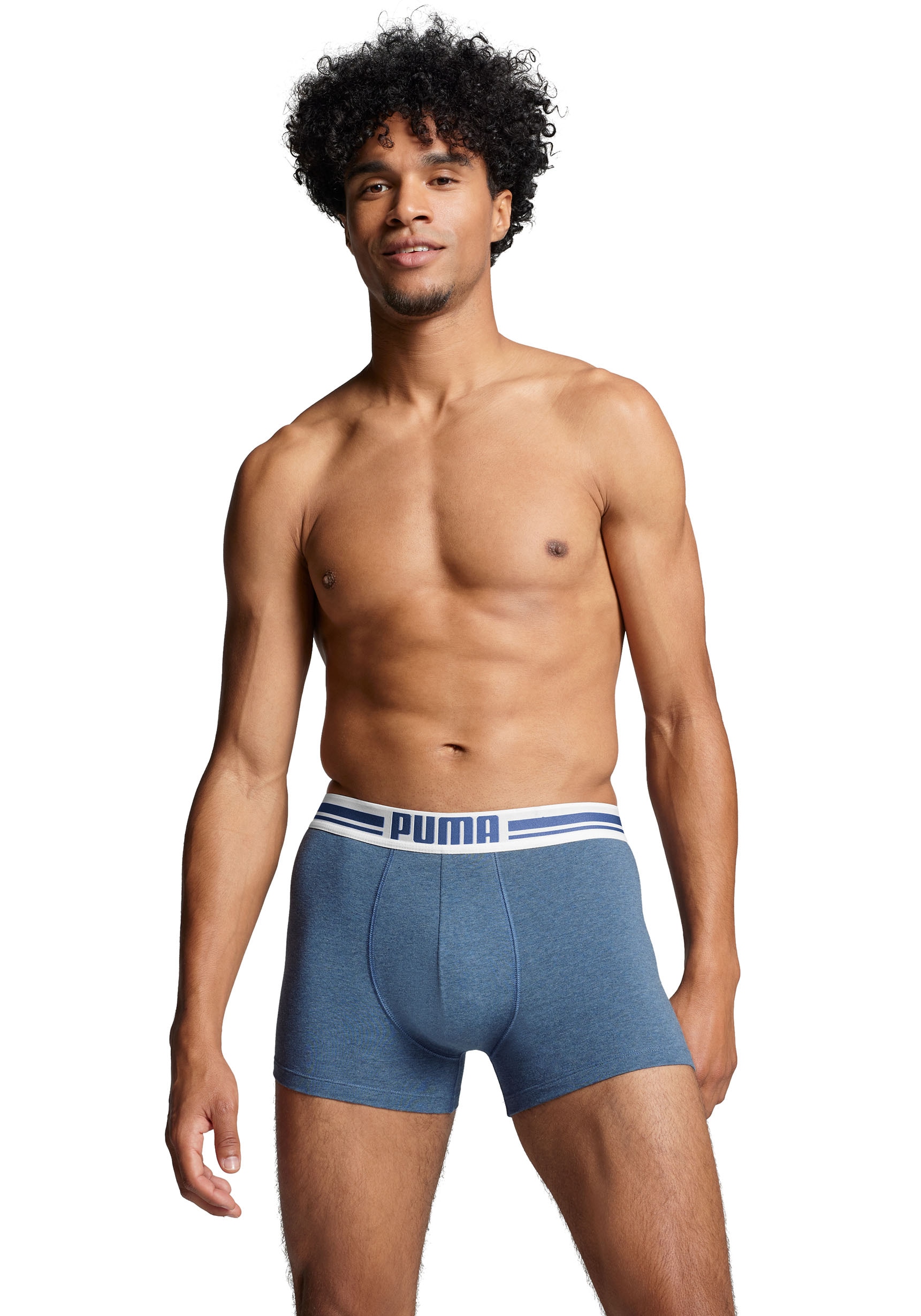 PUMA Boxer, (Packung, 2er-Pack), mit Logo-Bund