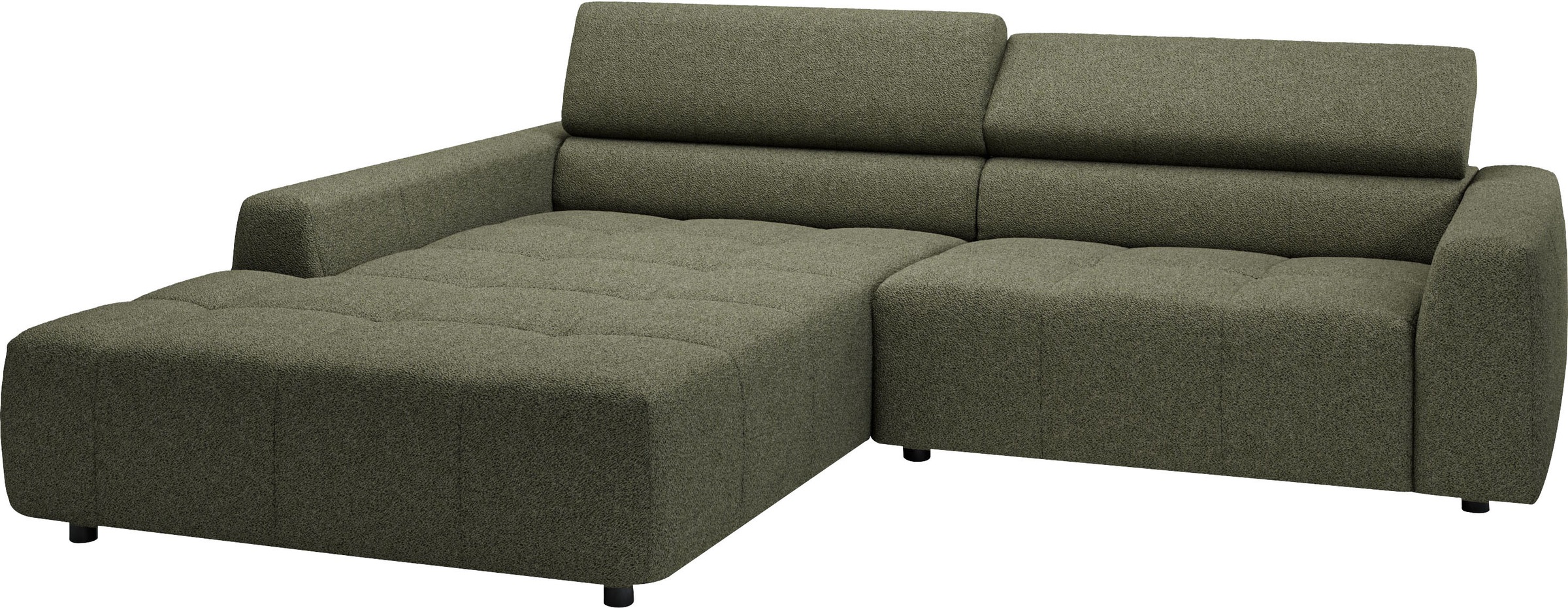 3C Candy Ecksofa »Denver auch mit Cord- und Easy care-Bezug, Kopfteilverstellung L-Form«, wahlweise. mit motorischer Sitztiefenverstellung