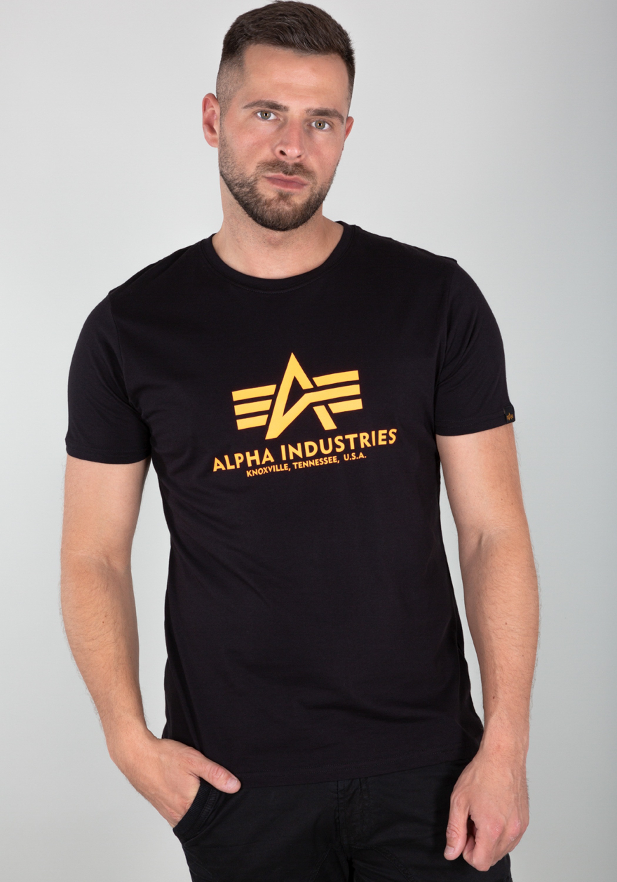 Thumbnail - Alpha Industries T-Shirt "Alpha Industries Men - T-Shirts Basic T-Shirt BL Neon Print"