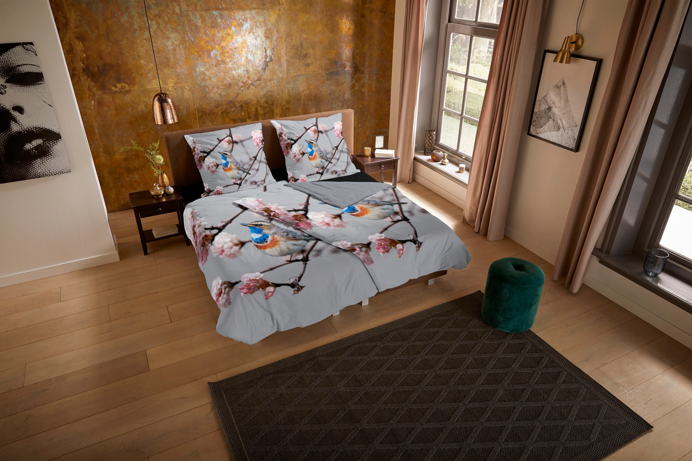 PURE luxury collection Wendebettwäsche "Yule" 2 Stk. Mikrofaser, 135x200, P günstig online kaufen