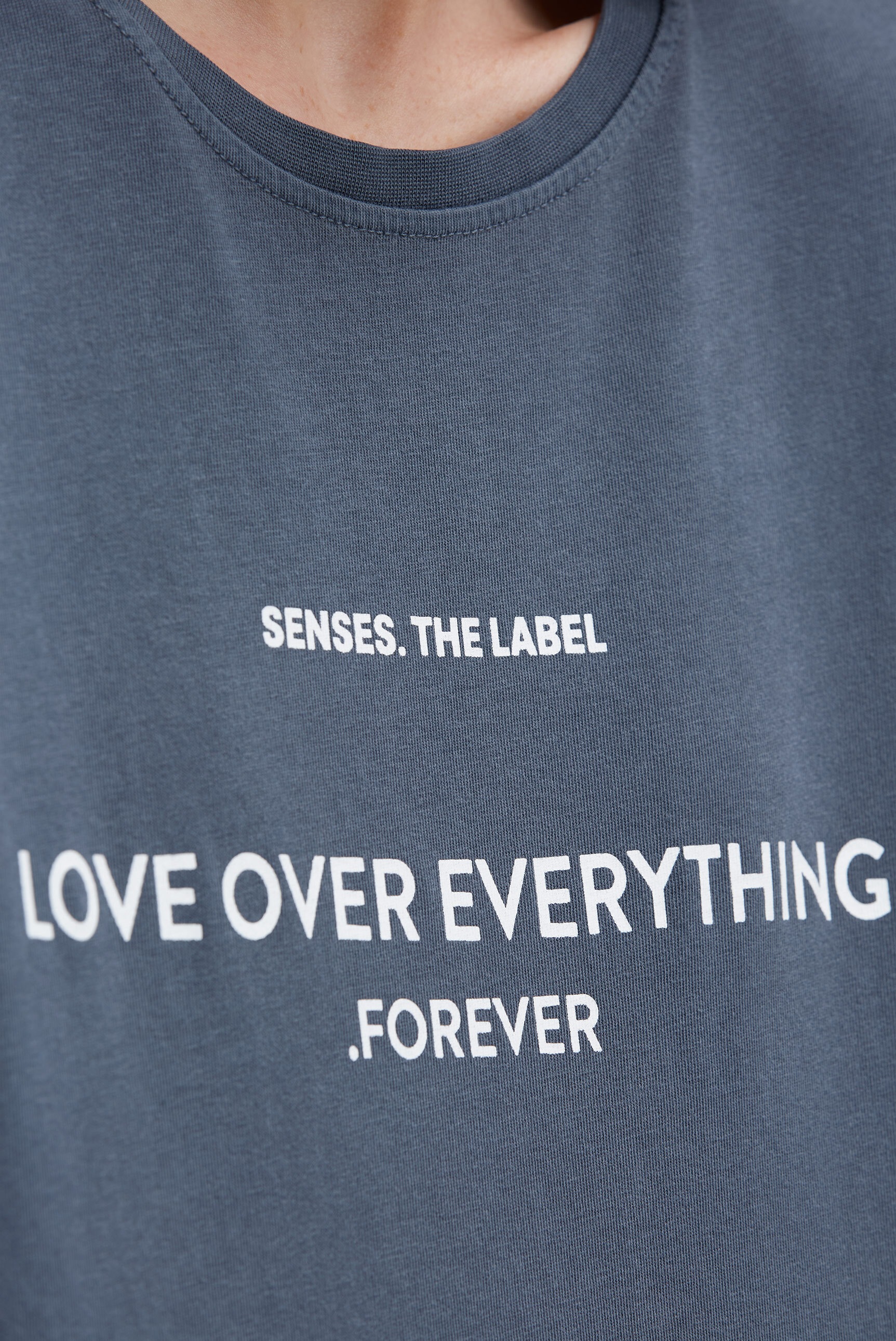 SENSES.THE LABEL Rundhalsshirt mit weiten Ärmeln