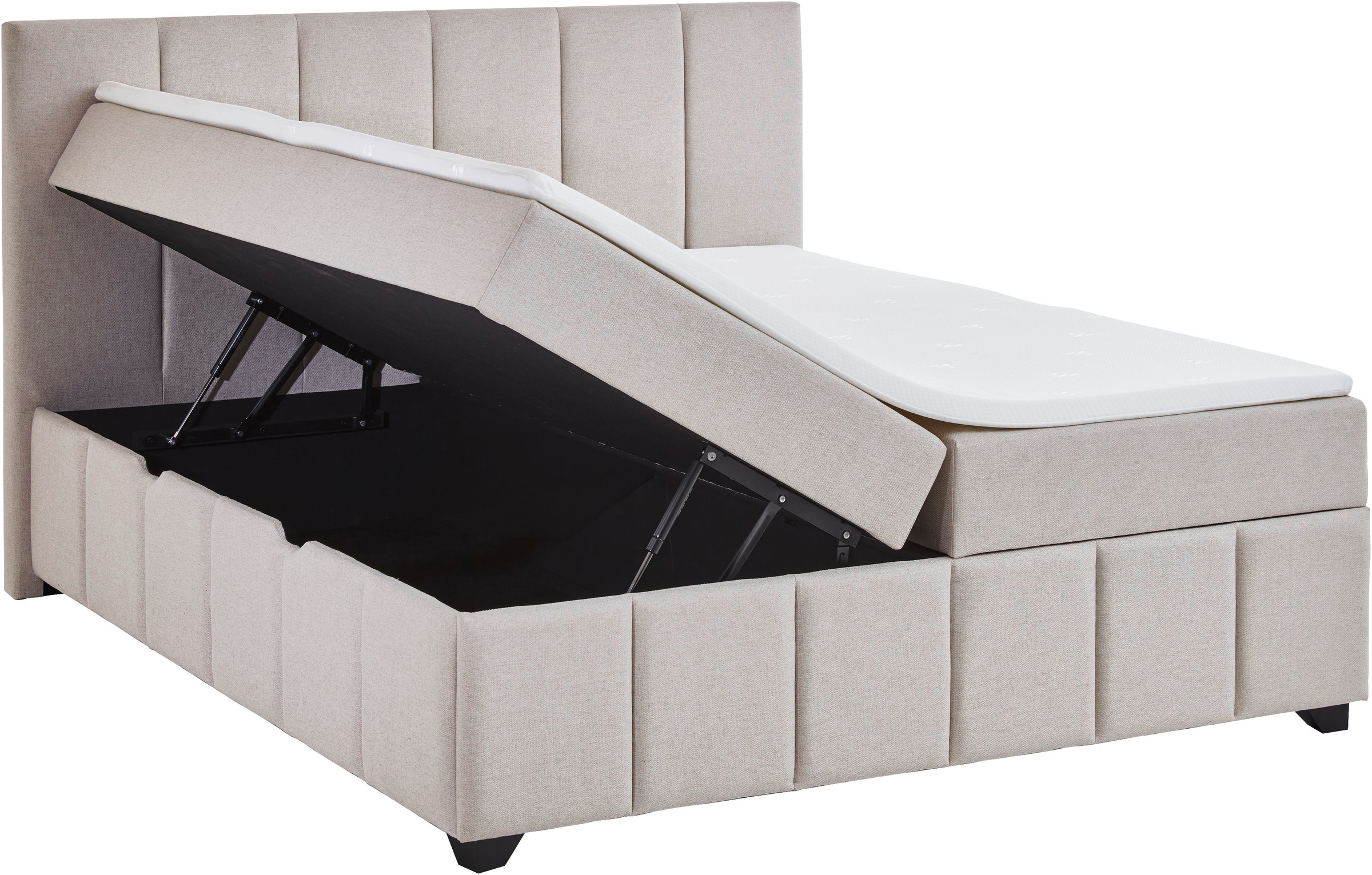 Home affaire Boxbett »Bellah inkl. Bettkasten, erhältlich in der Breite 180x200cm« inkl. PU-Schaum-Topper