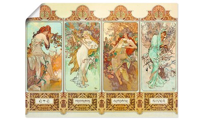 Artland Wandbild »Die vier Jahreszeiten, 1896«, Gruppen & Familien, (1 St.), in vielen... kaufen