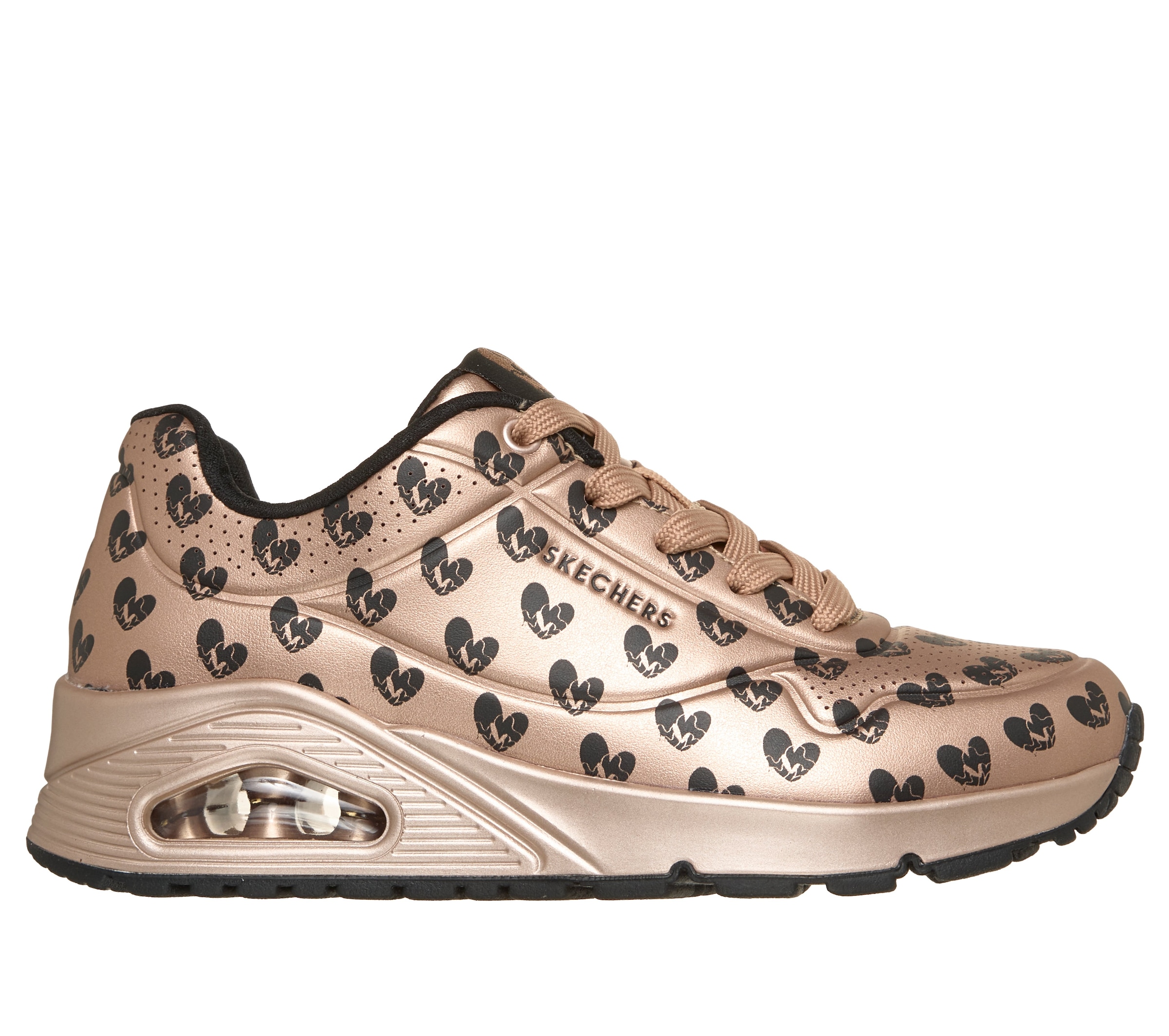 Skechers Sneaker »UNO-LIVE COLORFULLY«  Freizeitsneaker, Schnürschuh mit allover Herzen-Print