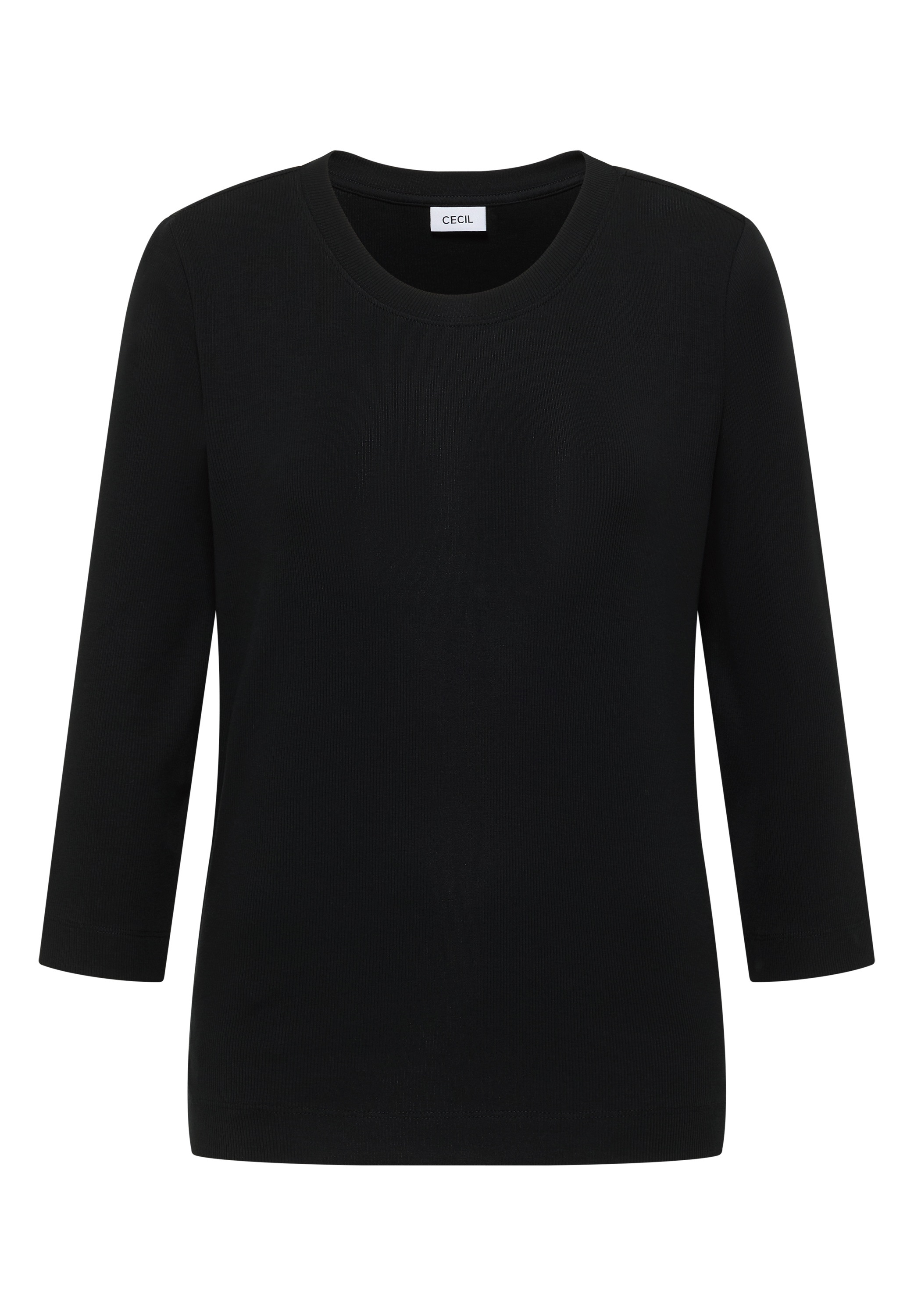 CECIL Women's 3/4 Sleeve Shirt Black M 3