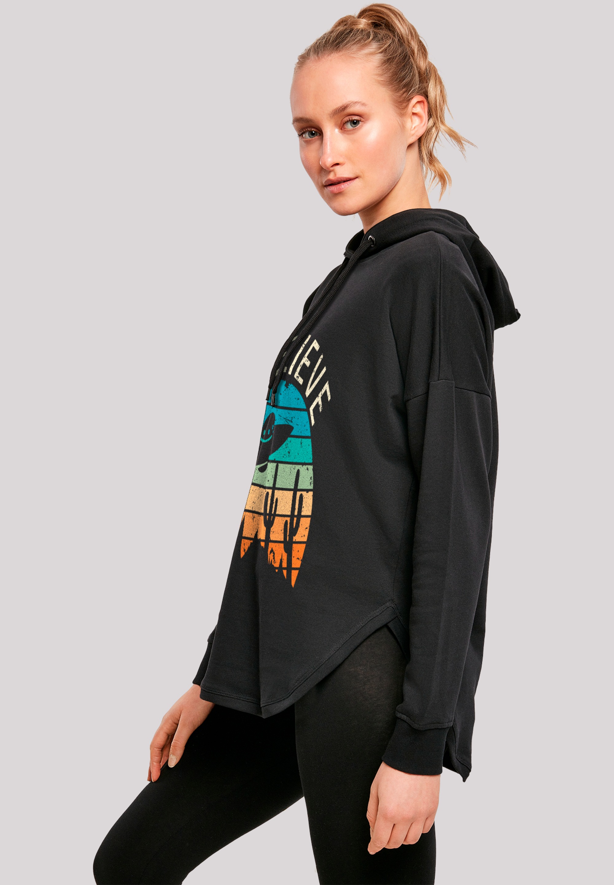 F4NT4STIC Kapuzenpullover »I Believe UFO Alien Sonnenuntergang«, Premium Qualität