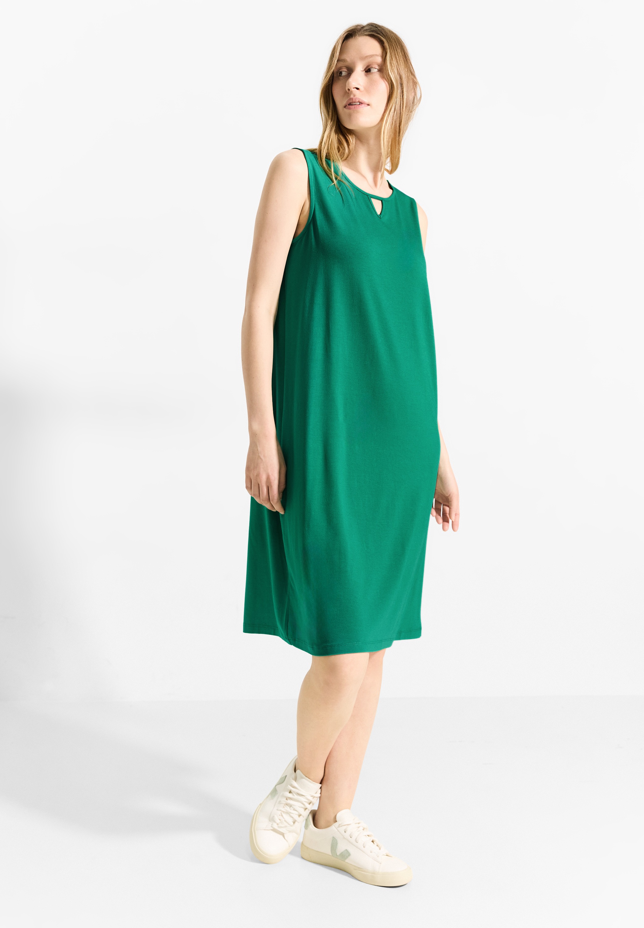 Cecil Jerseykleid Ohne Taschen knielang günstig online kaufen