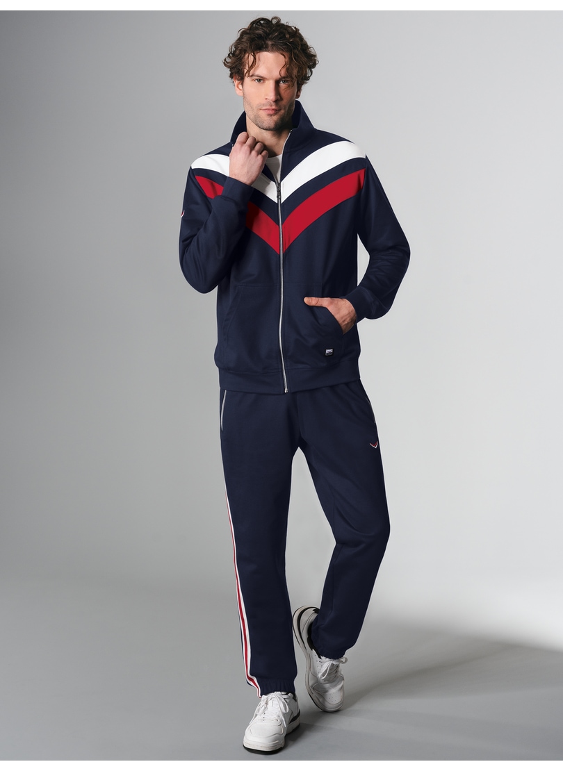 Trigema Freizeitanzug "TRIGEMA Jogginganzug im sportlichen Look" 1 Stk. tlg günstig online kaufen