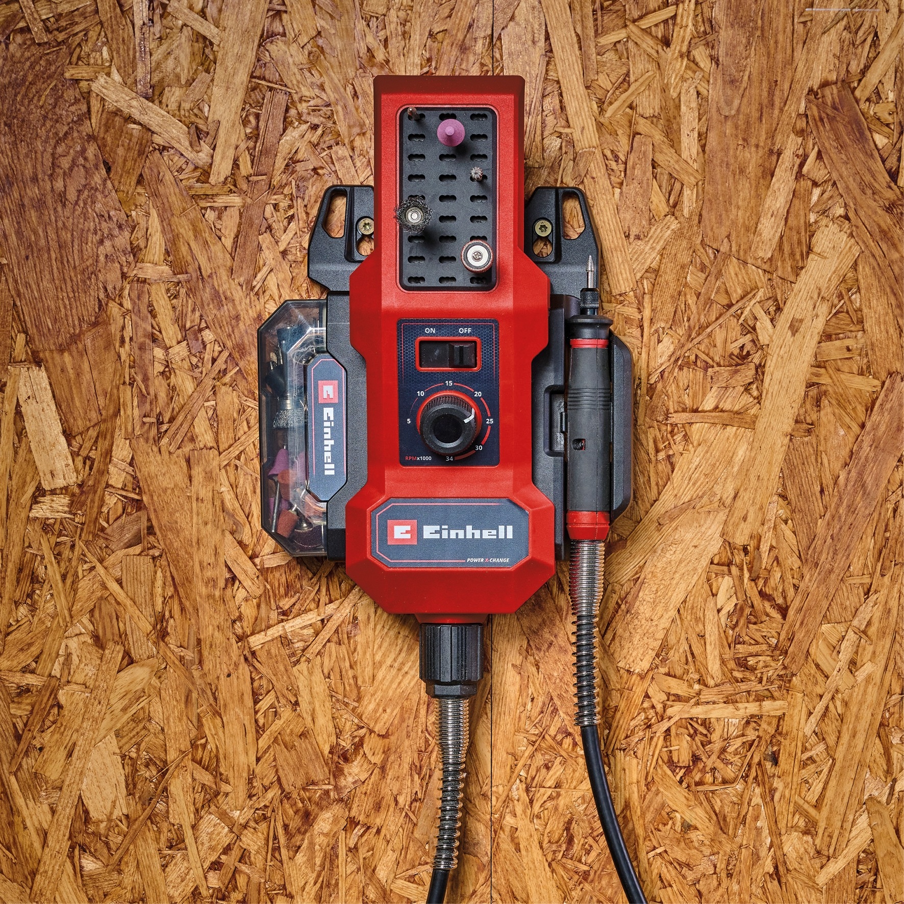 Einhell Akku-Multischleifer »Akku-Schleif-/Gravur-Werkzeug TE-MT 18/34 Li-Solo«, (Set, 9 tlg.), zum Gravieren und Polieren, ohne Akku