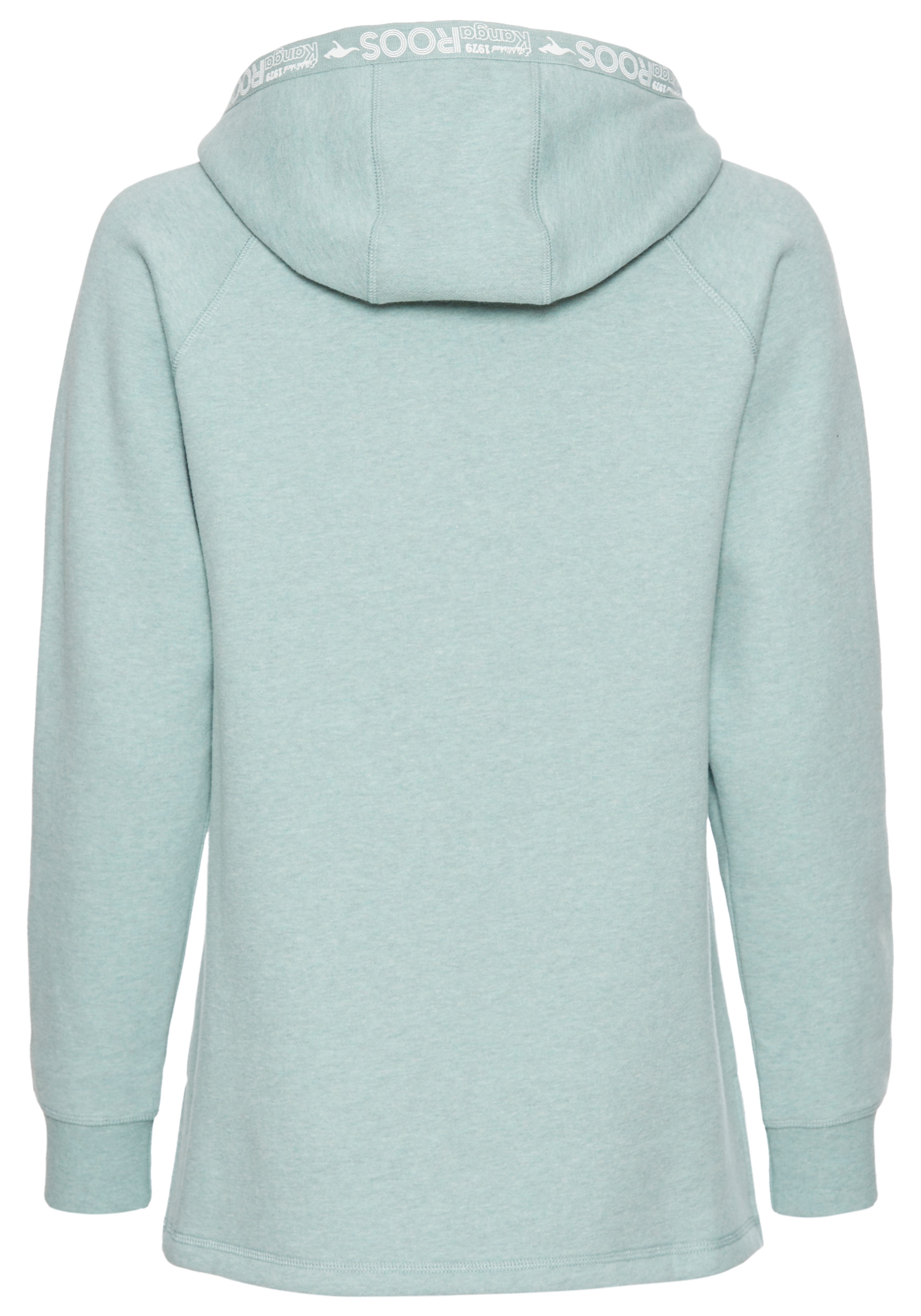 KangaROOS Longsweatshirt, mit Logotape an der Kapuze und Schlitz am Saum