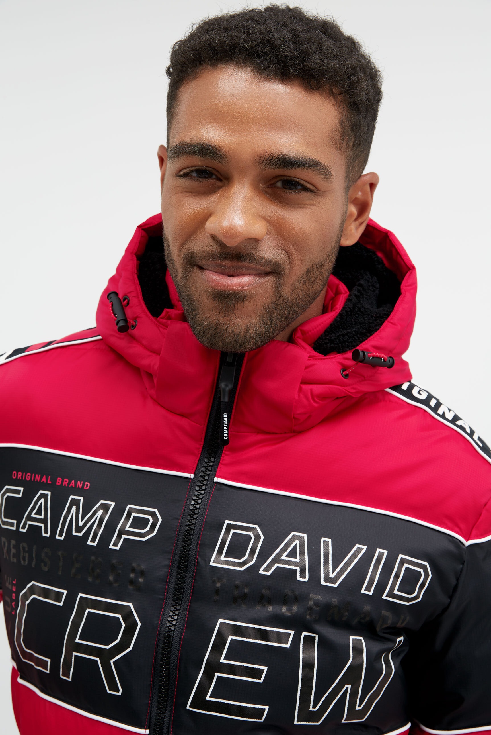 CAMP DAVID Winterjacke mit Kapuze mit abtrennbarer Kapuze