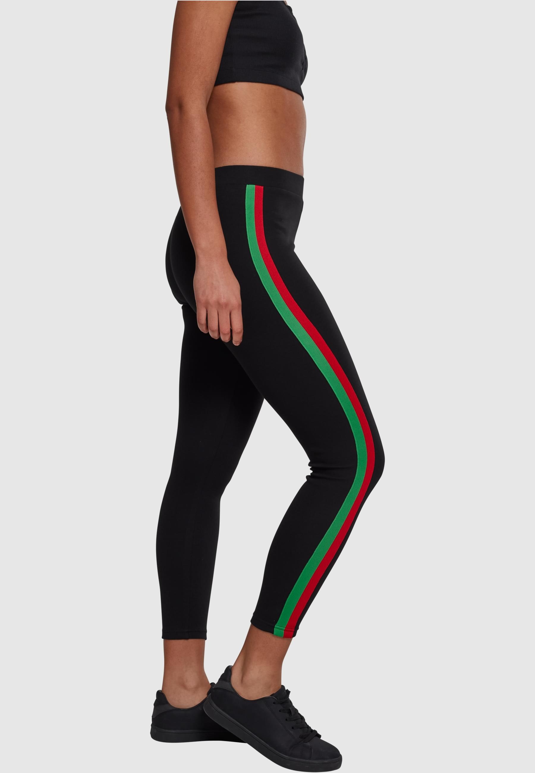 URBAN CLASSICS Leggings »Urban Classics Damen Ladies 3-Tone Tape Leggings«, (1 tlg.)