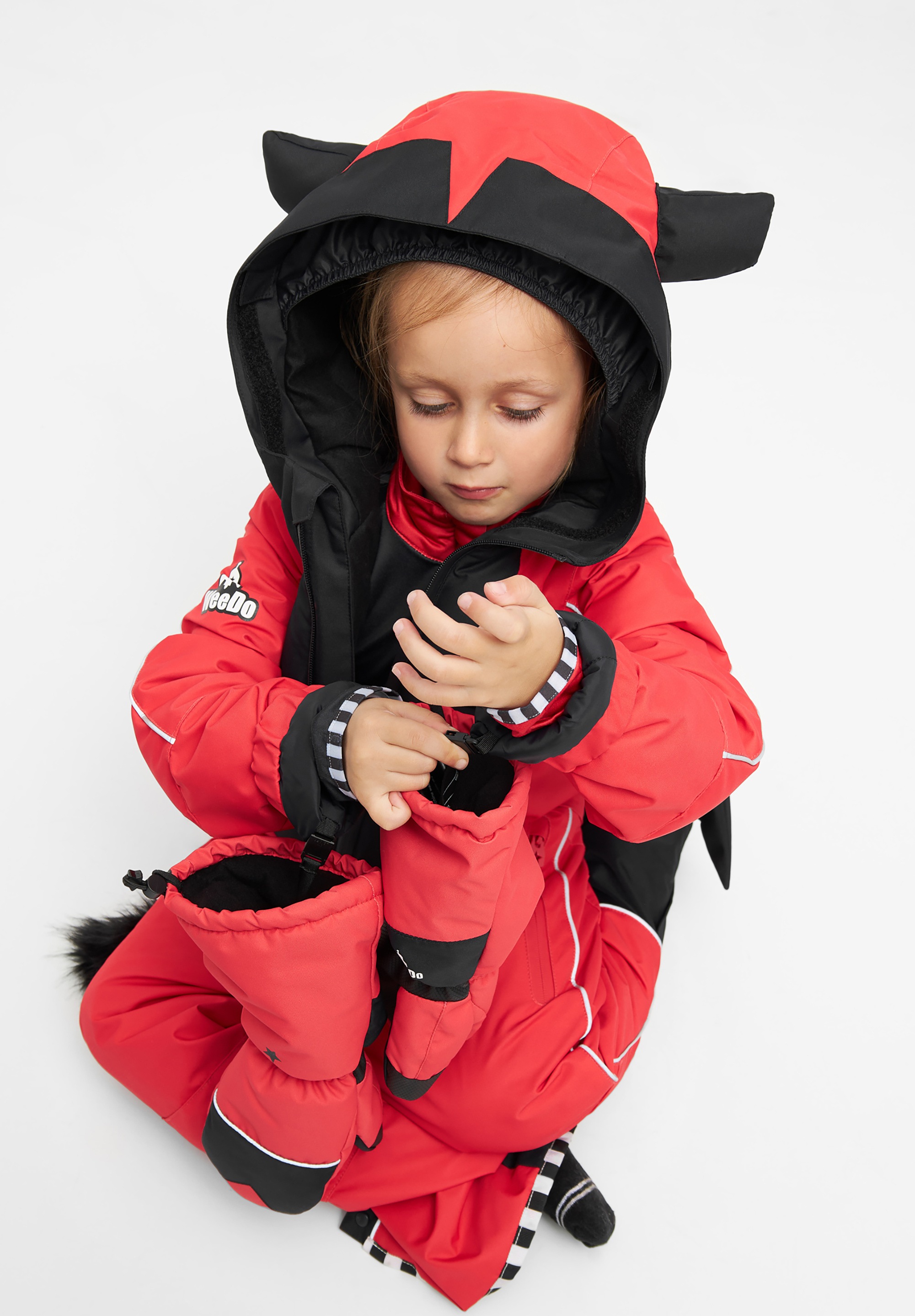 WeeDo Fäustlinge "DEVILDO Red" lange Manschetten, passend zur WeeDo Kollekt günstig online kaufen
