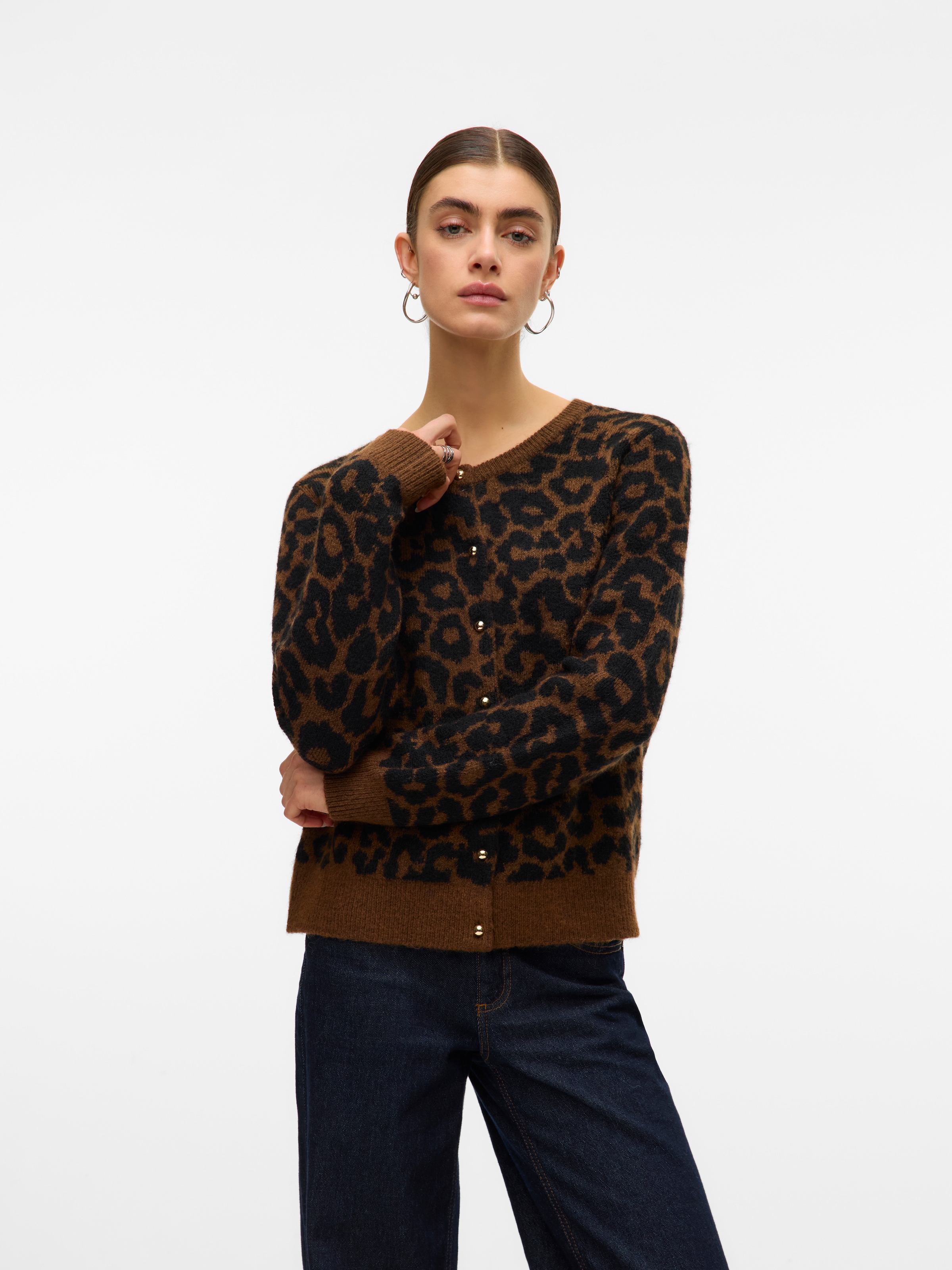 Vero Moda Strickjacke "VMNEWKAI LS O-NECK CARDIGAN BOO" günstig online kaufen