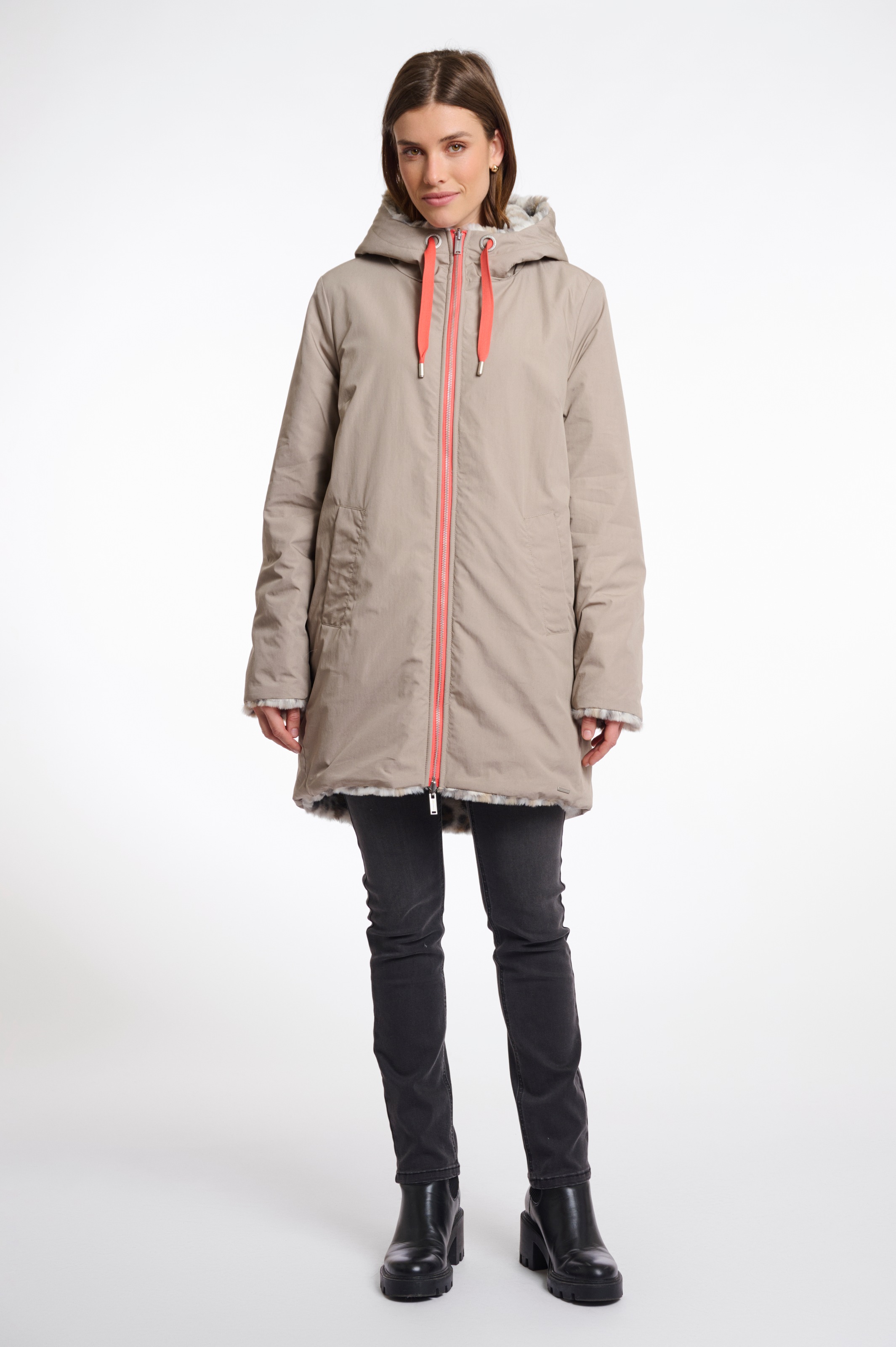 Thumbnail - Rino & Pelle Parka "JAVIN" mit Kapuze mit kontrastfarbenen Details